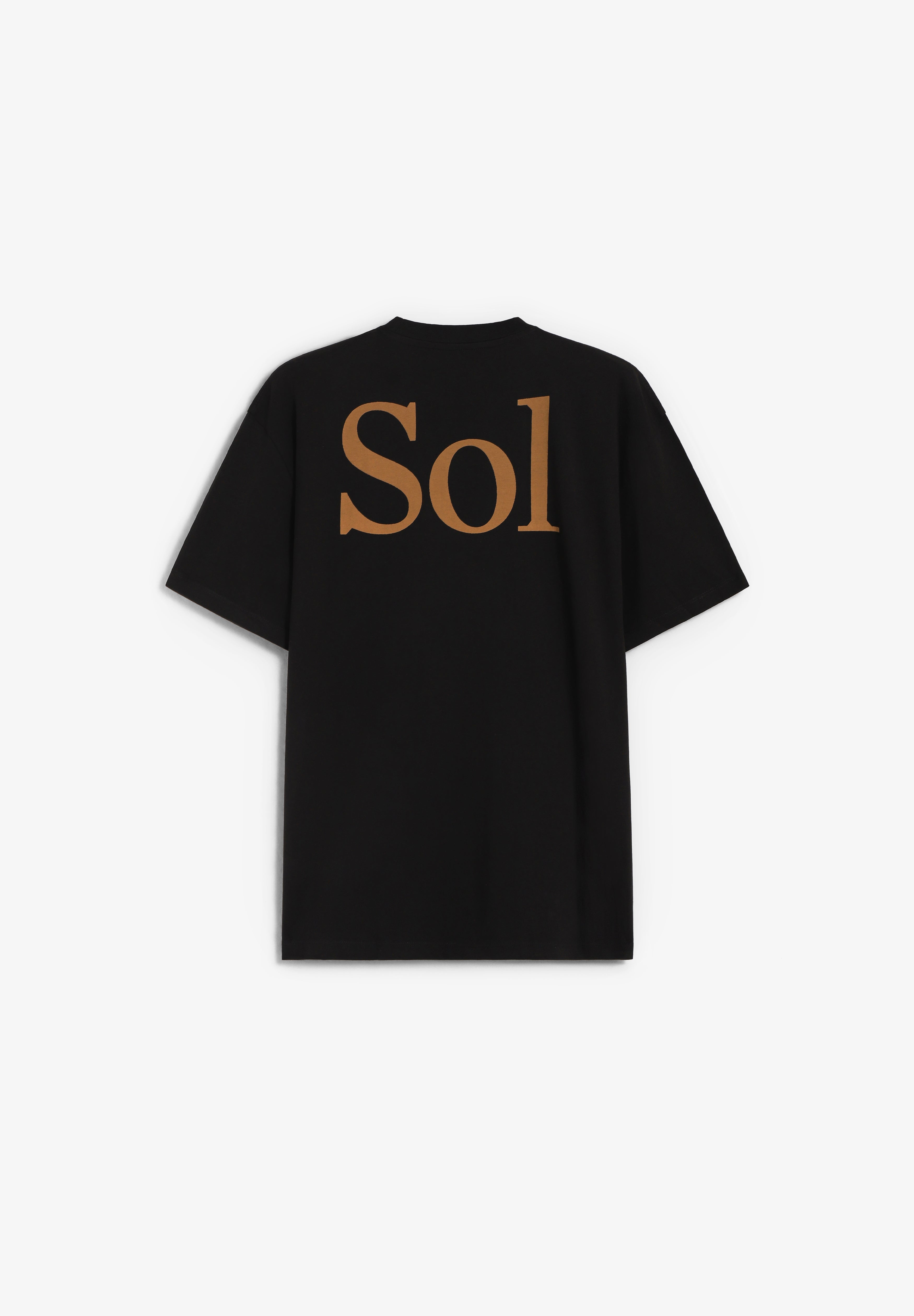 THINKING MU | SOL TYPE BLACK AARON TEE