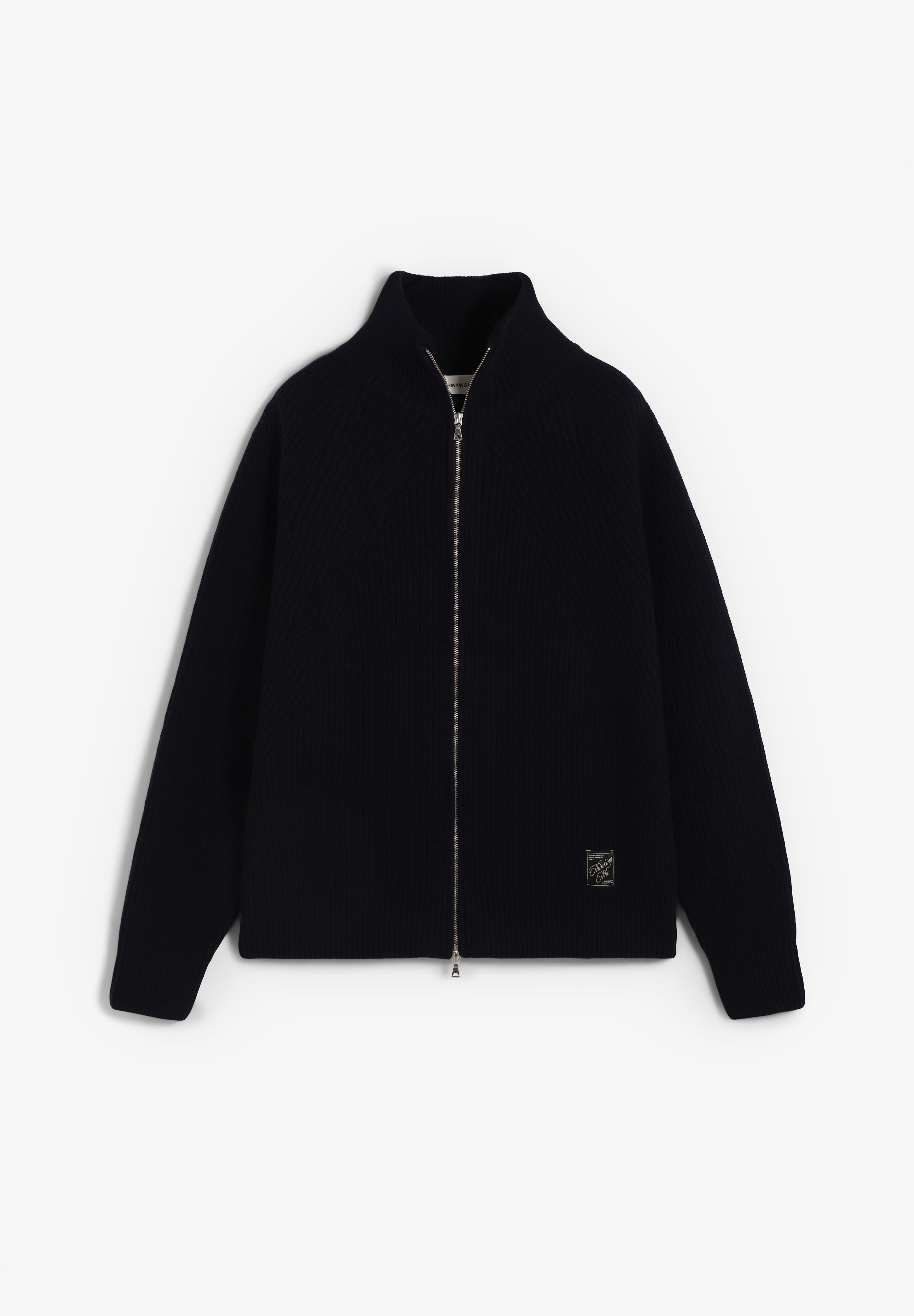 THINKING MU | NAVY EKAIZ KNITTED SWEATER