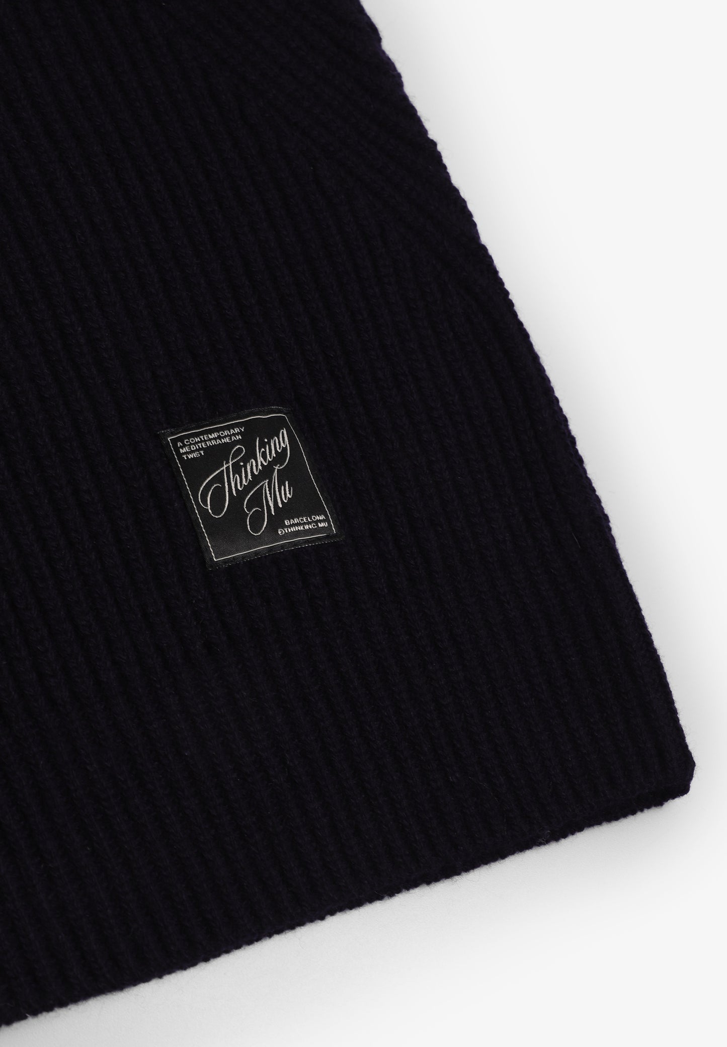 THINKING MU | NAVY EKAIZ KNITTED SWEATER