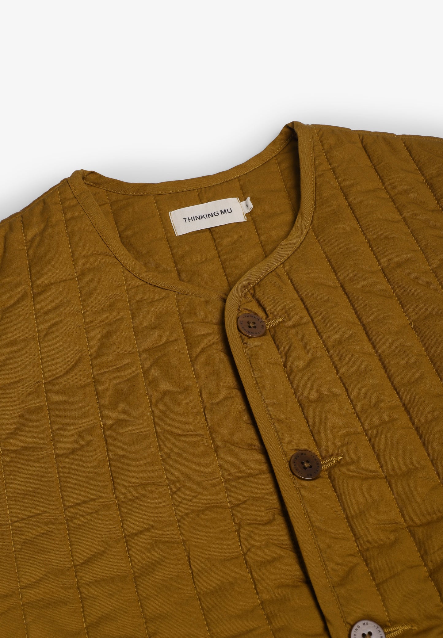 THINKING MU | LIGHT OAK JON VEST