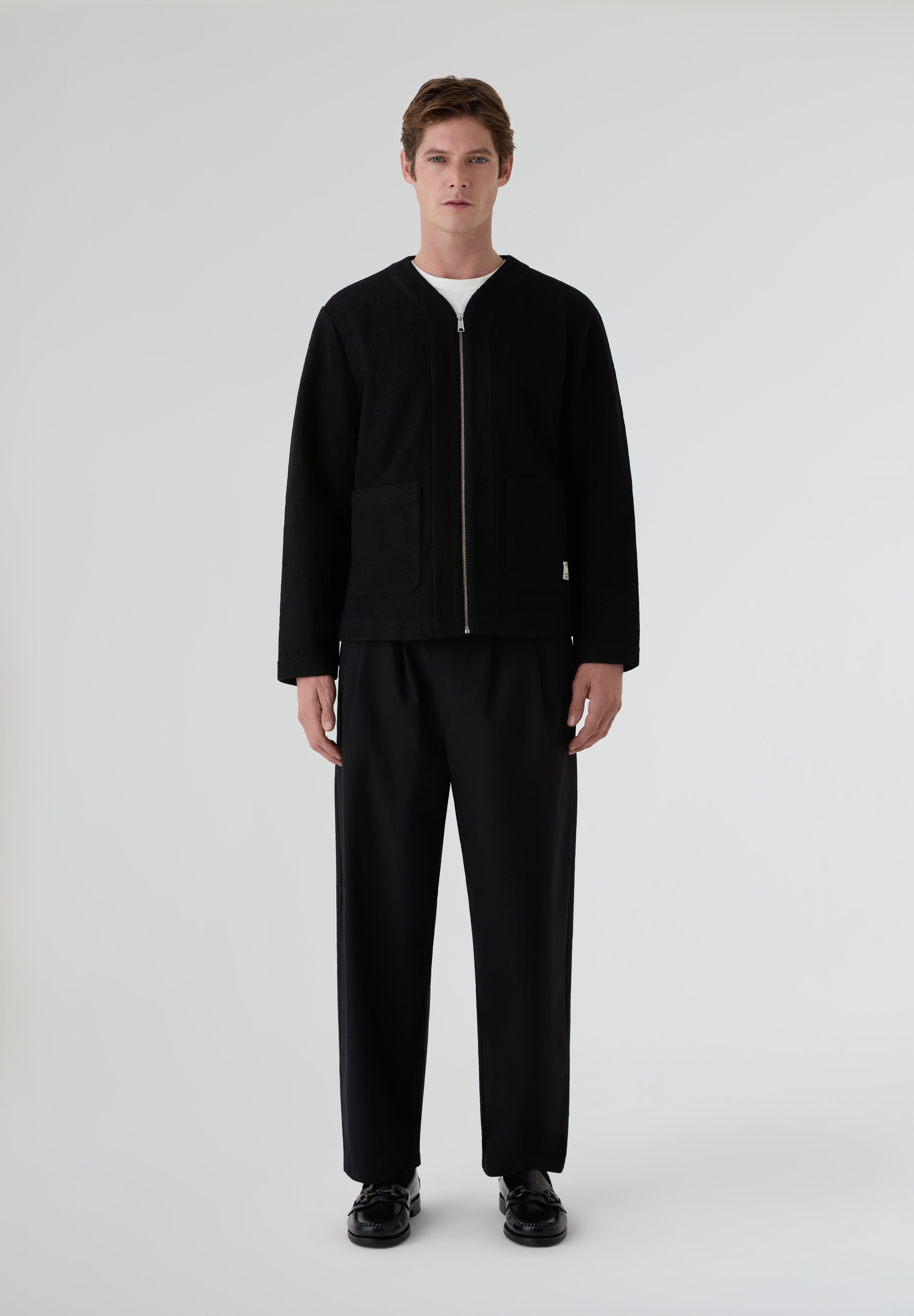 THINKING MU | BLACK GREG JACKET