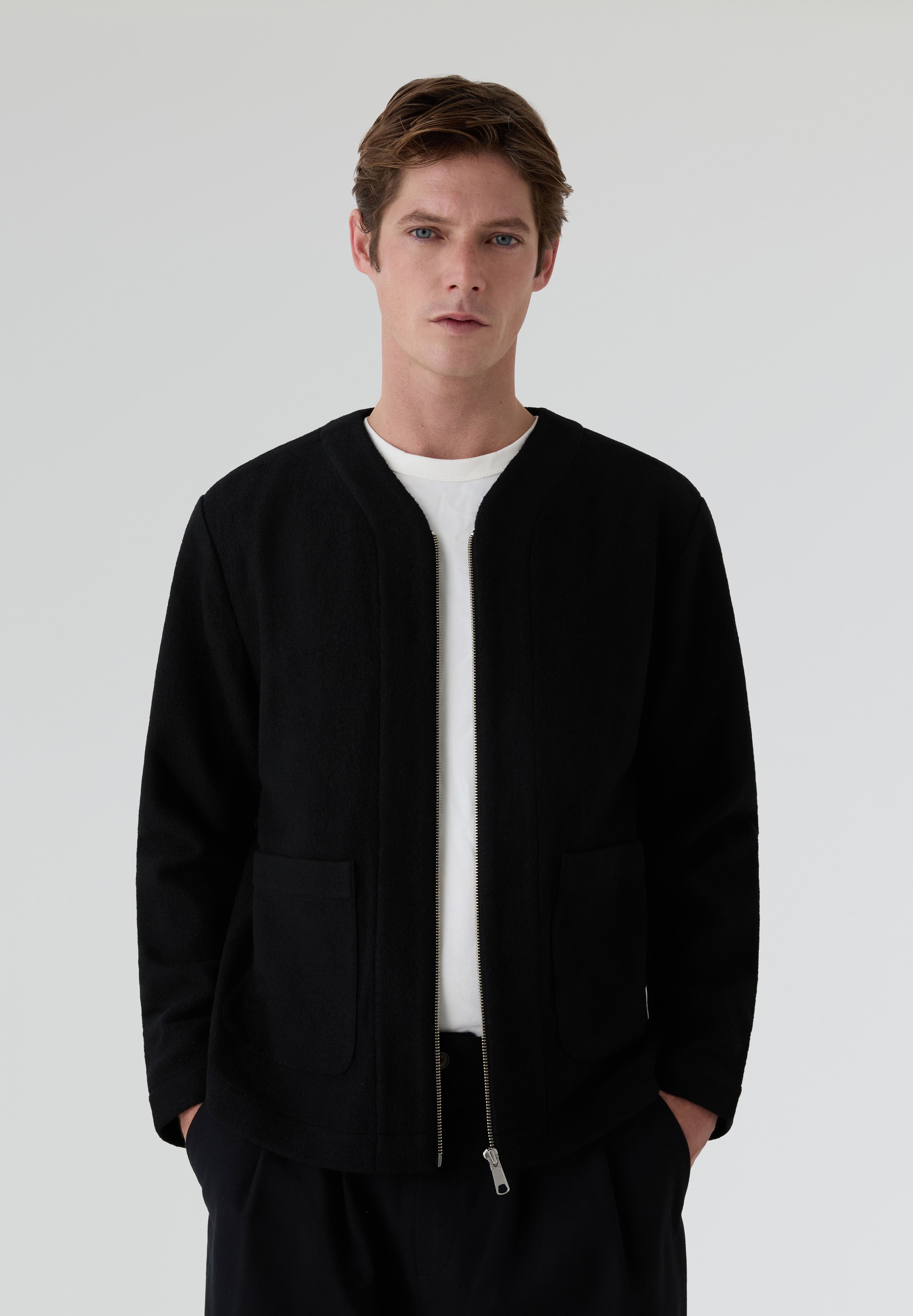 THINKING MU | BLACK GREG JACKET
