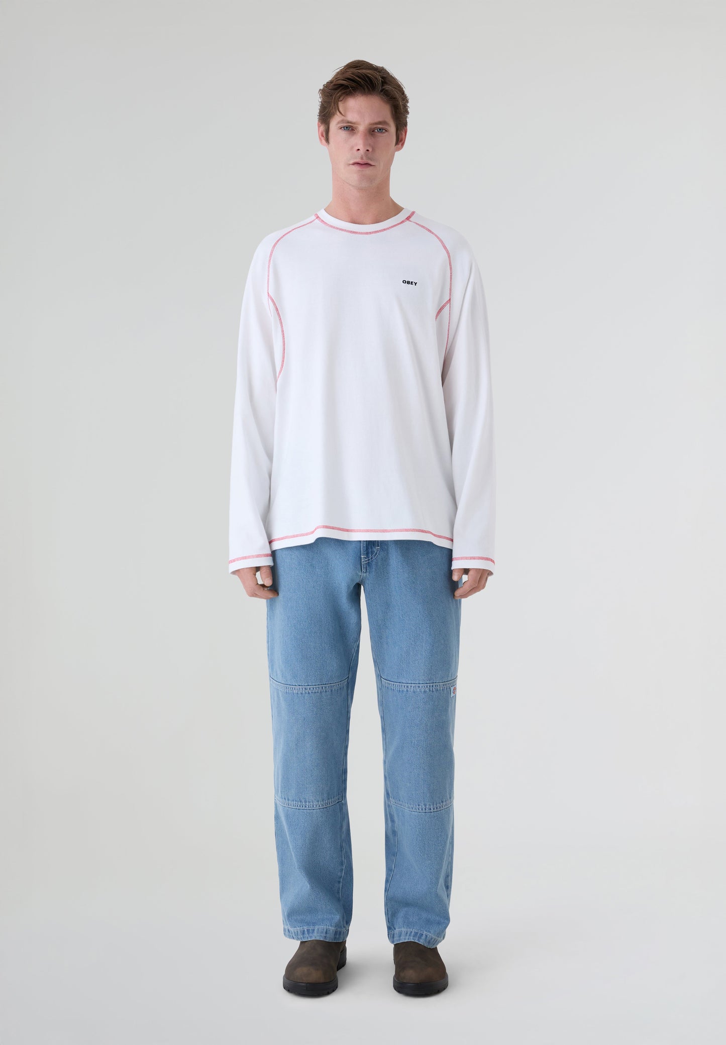 OBEY | T-SHIRT AARON CONTRAST STITCH