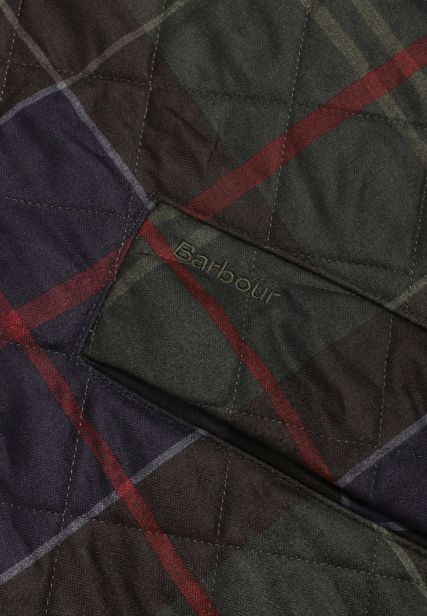 BARBOUR | CARDIGAN ACOLCHADO TARTAN TRANSPORT