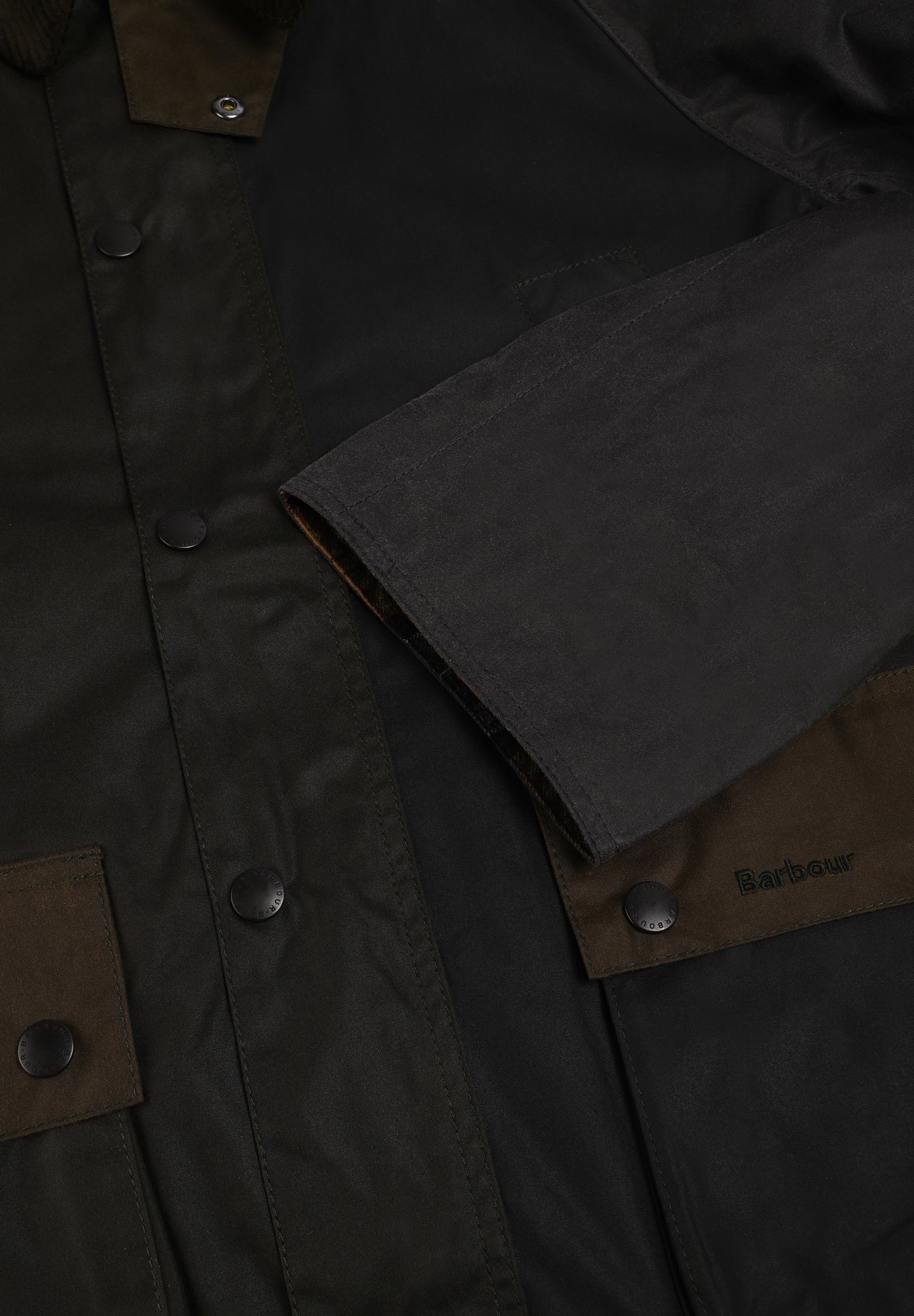 BARBOUR | CARDIGAN ENCERADO BEDALE COM PATCHWORK