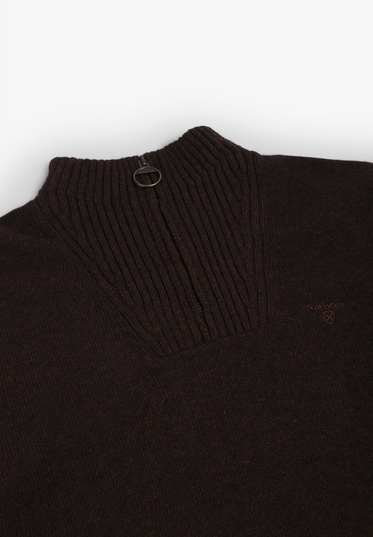 BARBOUR | SWEATER ESSENTIAL DE MEDIA CREMALLERA
