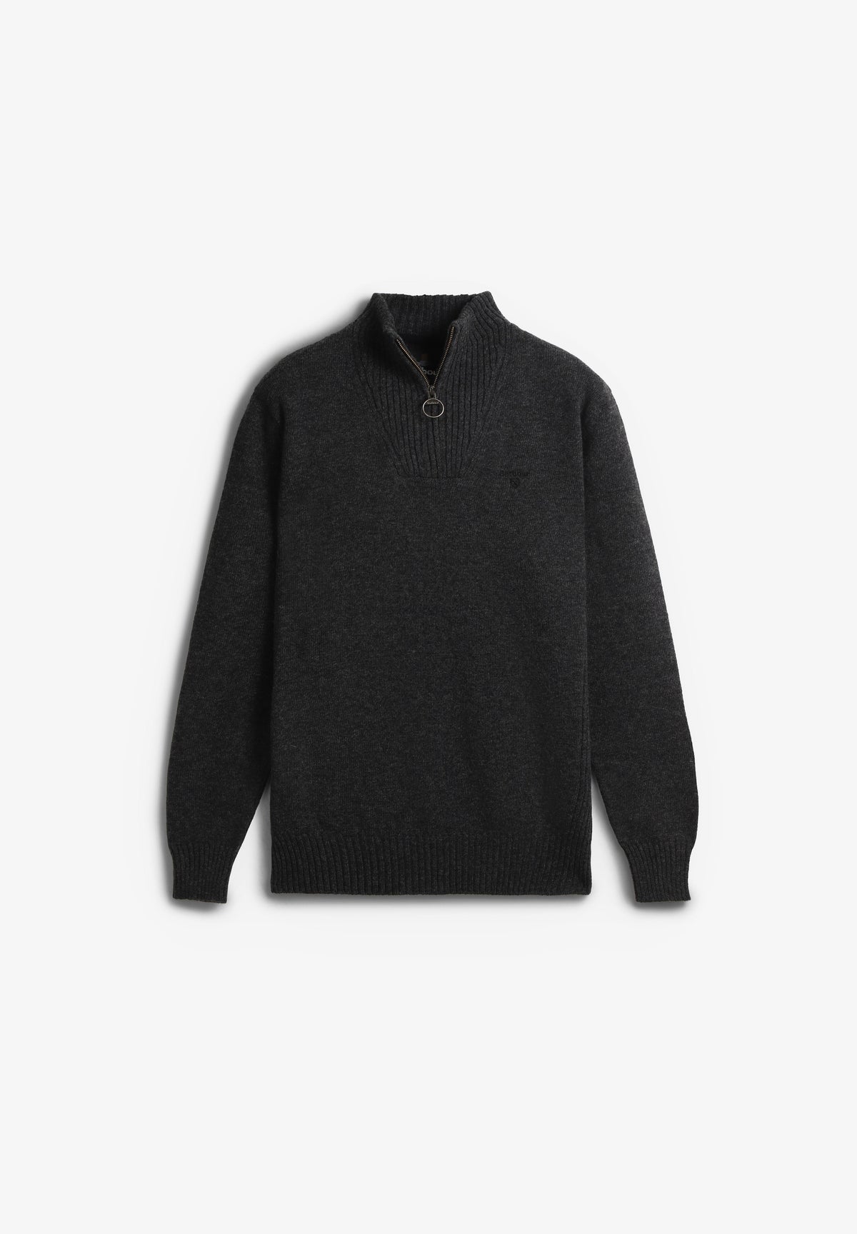 BARBOUR | BARBOUR ESSENTIAL L/WOOL HALF ZIP KNITTED JUMPER