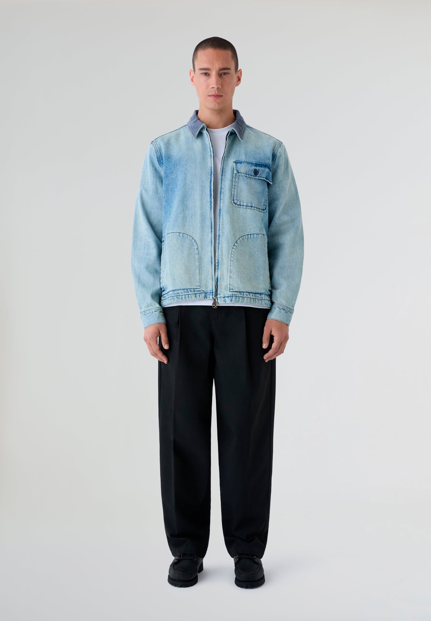 BARBOUR INTERNATIONAL | CAMISA COMPRIDA METEOR WASHED DENIM