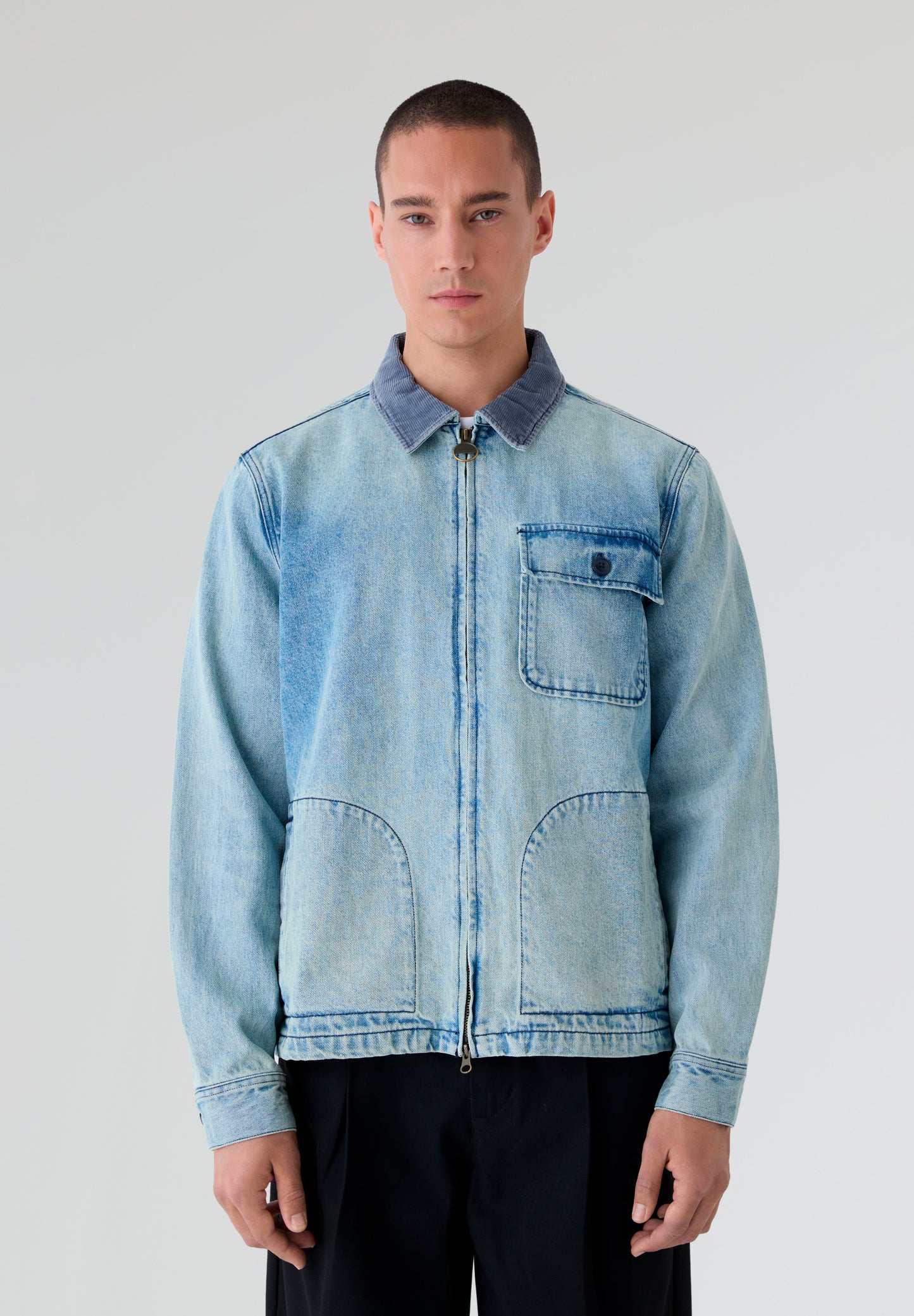BARBOUR INTERNATIONAL | CAMISA COMPRIDA METEOR WASHED DENIM