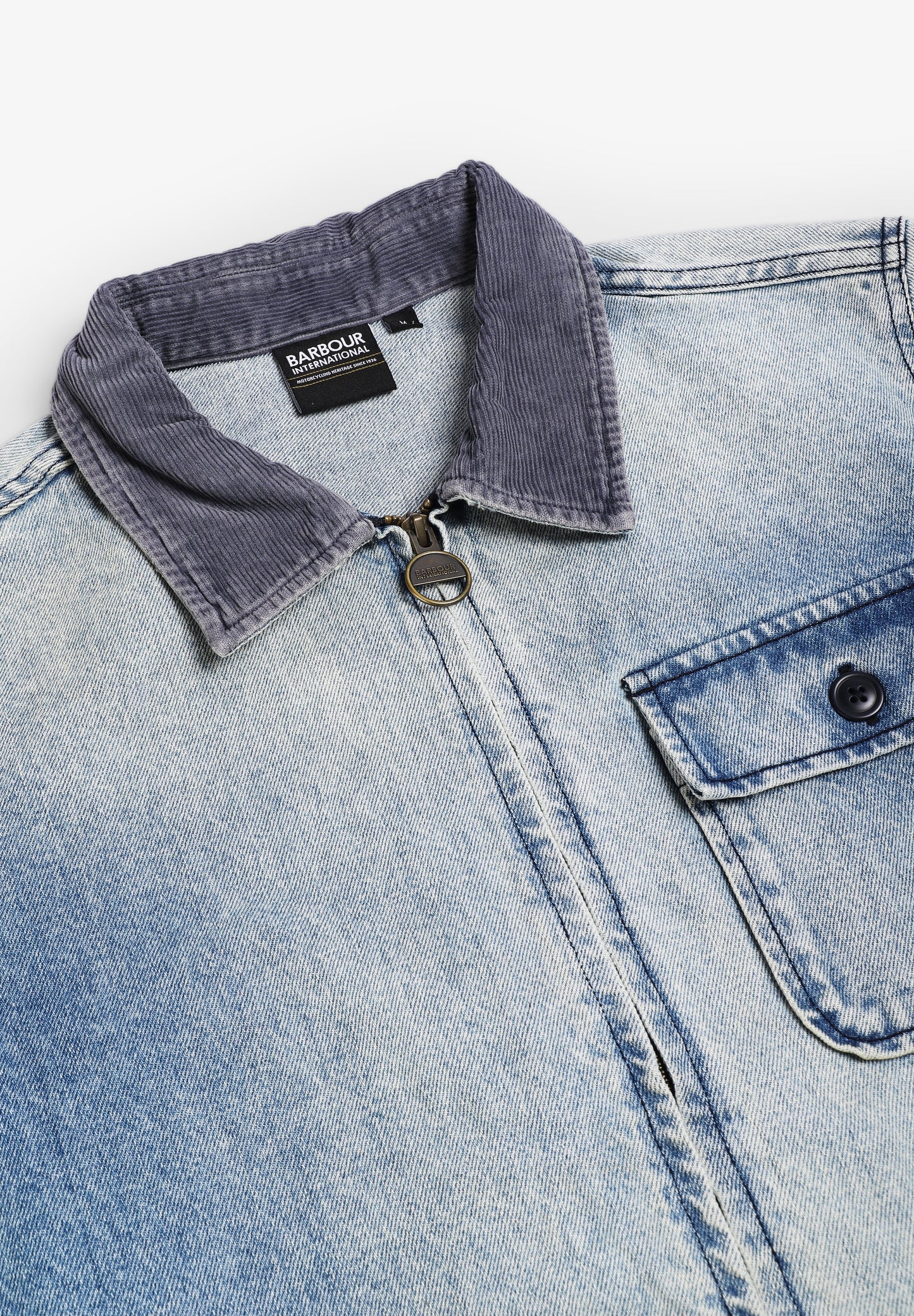 BARBOUR INTERNATIONAL | CAMISA COMPRIDA METEOR WASHED DENIM