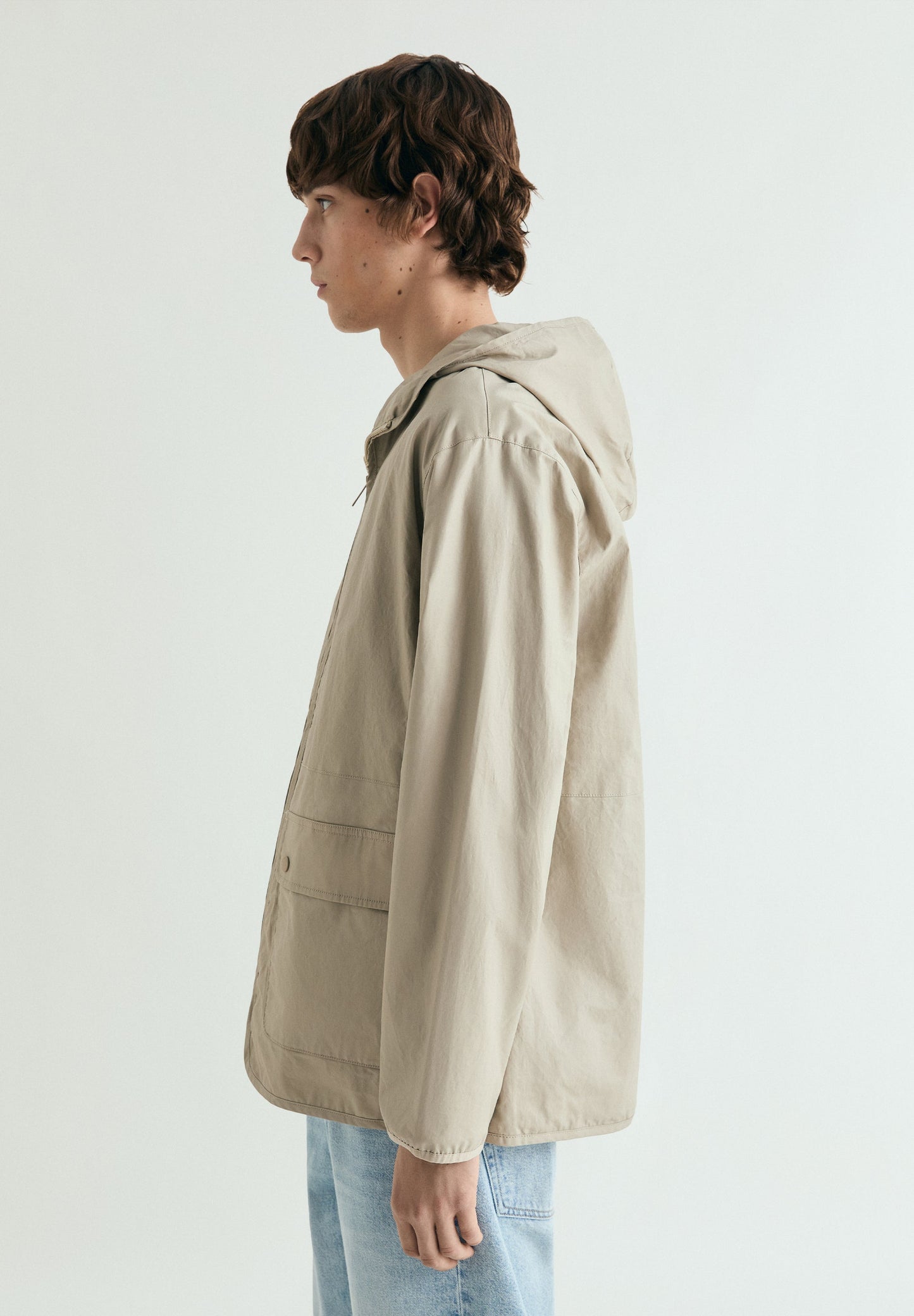 CARDIGAN COM CAPUZ E MESH