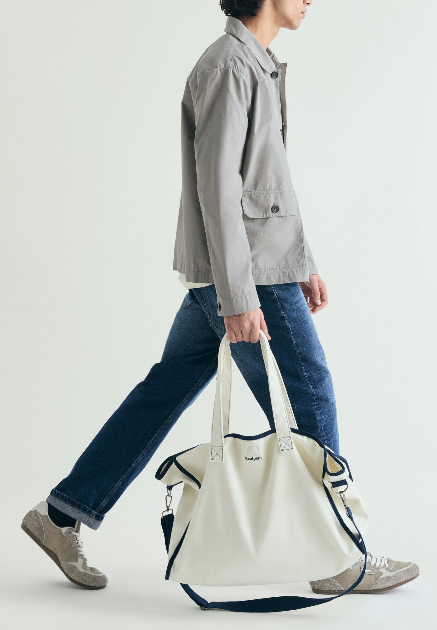 CAMISA COMPRIDA DE ALGODÃO COM BOLSOS