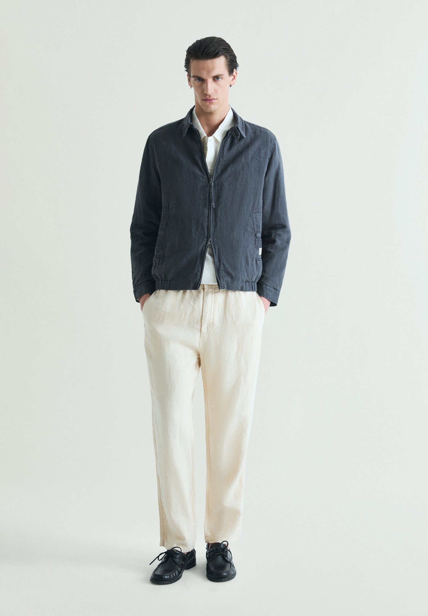 CARDIGAN BOMBER DE LINHO