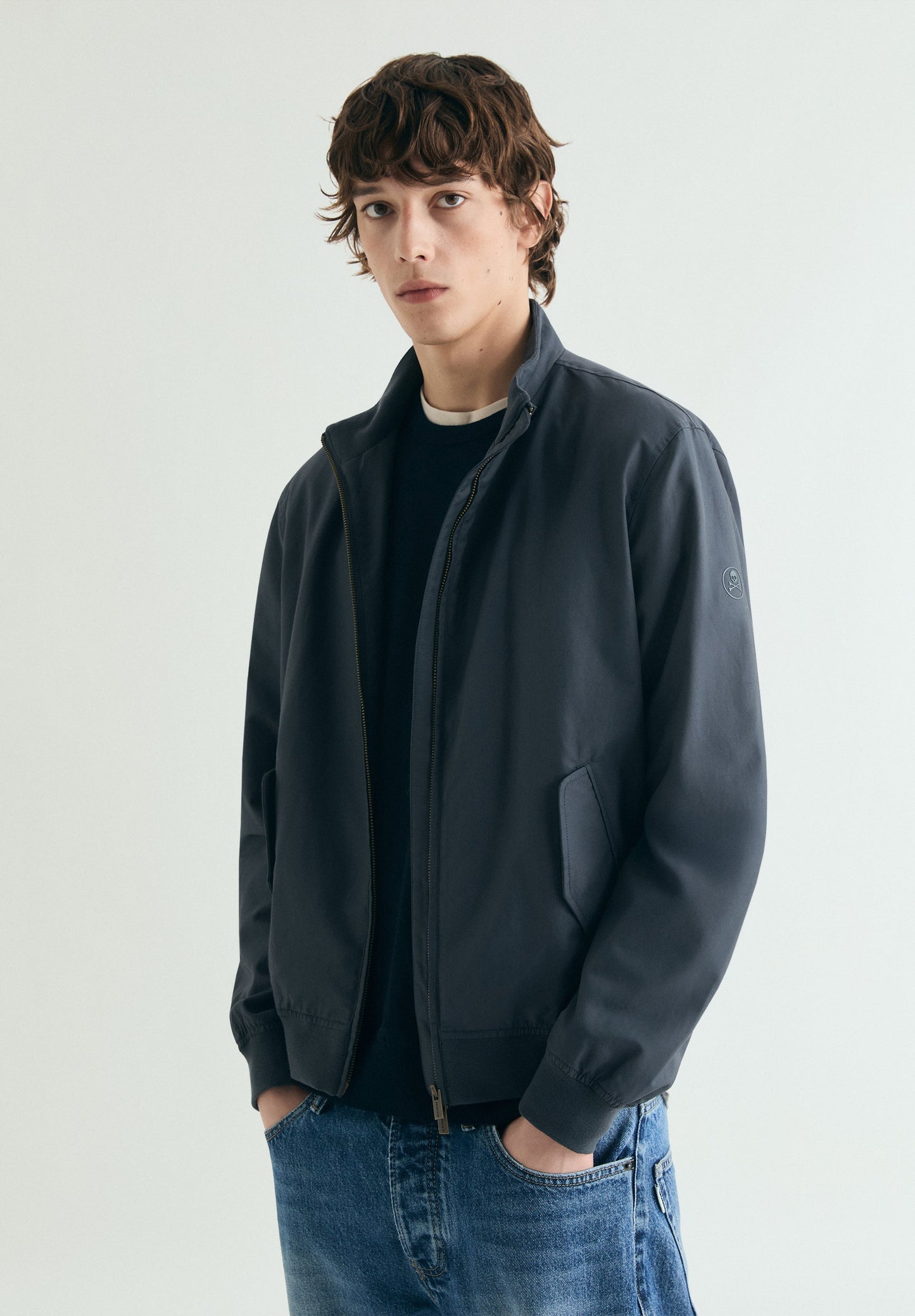 CARDIGAN BOMBER COM GOLA ALTA