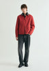 CARDIGAN BOMBER COM GOLA EM CONTRASTE
