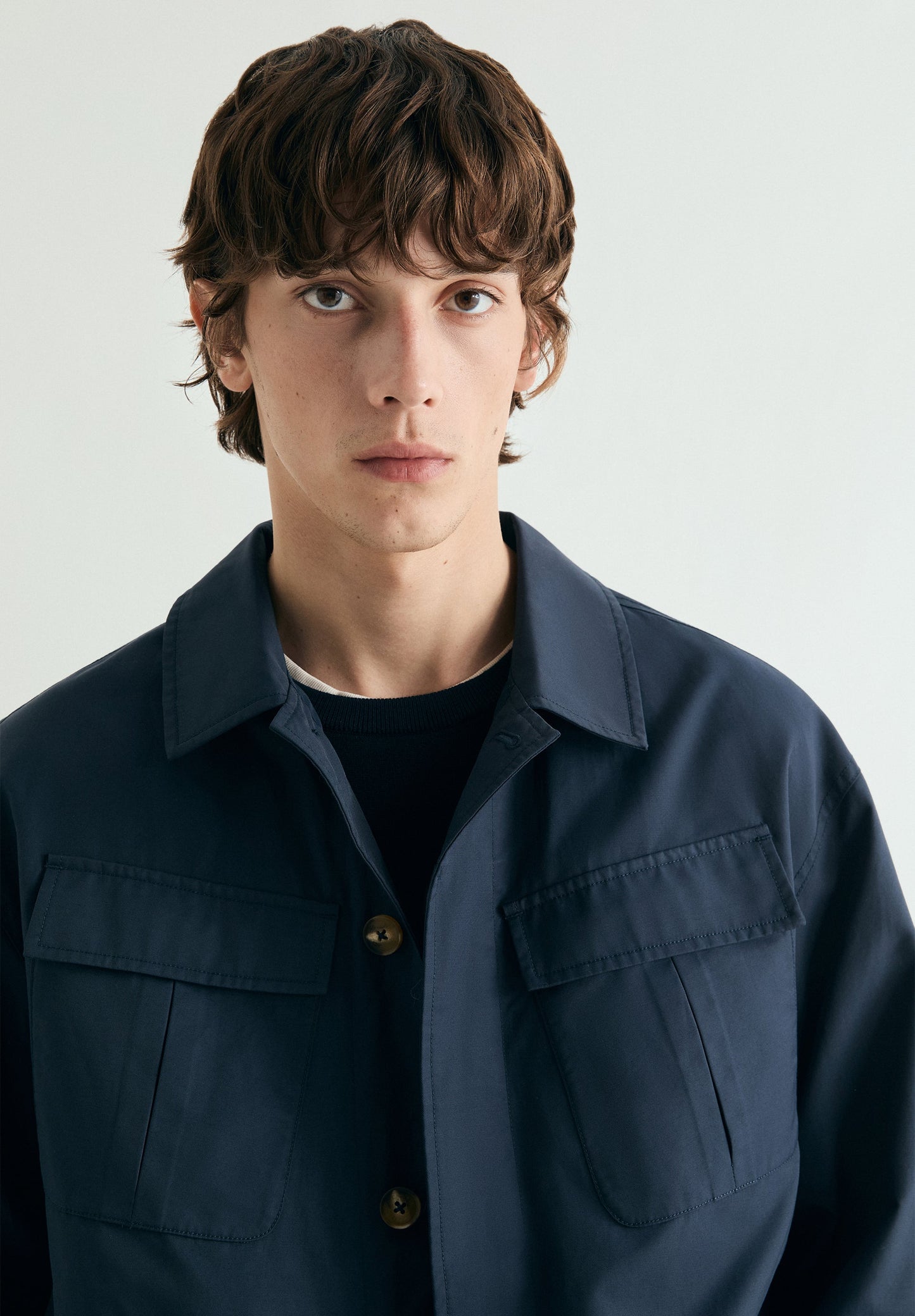 CARDIGAN MILITAR AZUL-MARINHO