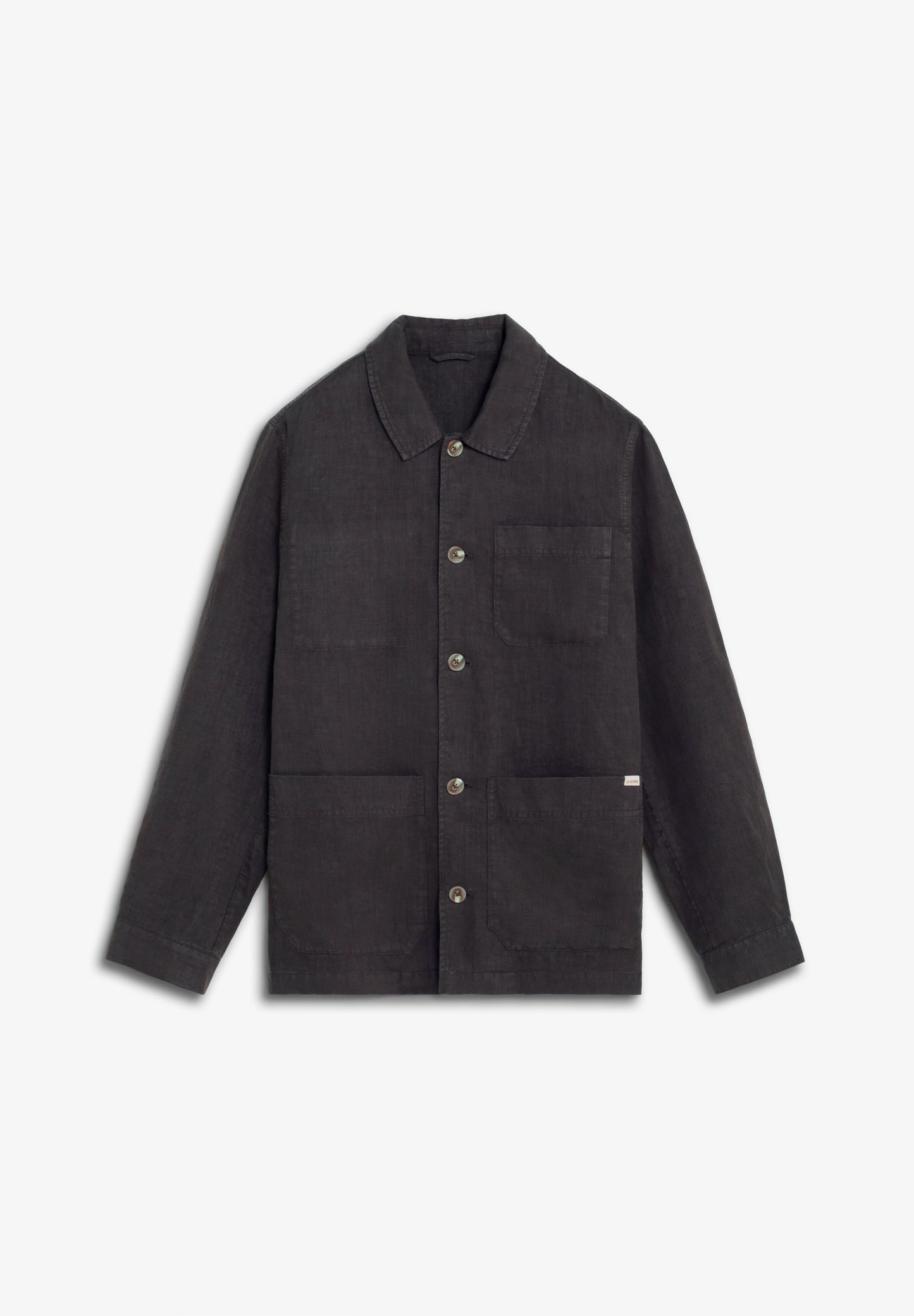 CAMISA COMPRIDA EM LINHO COM BOLSOS