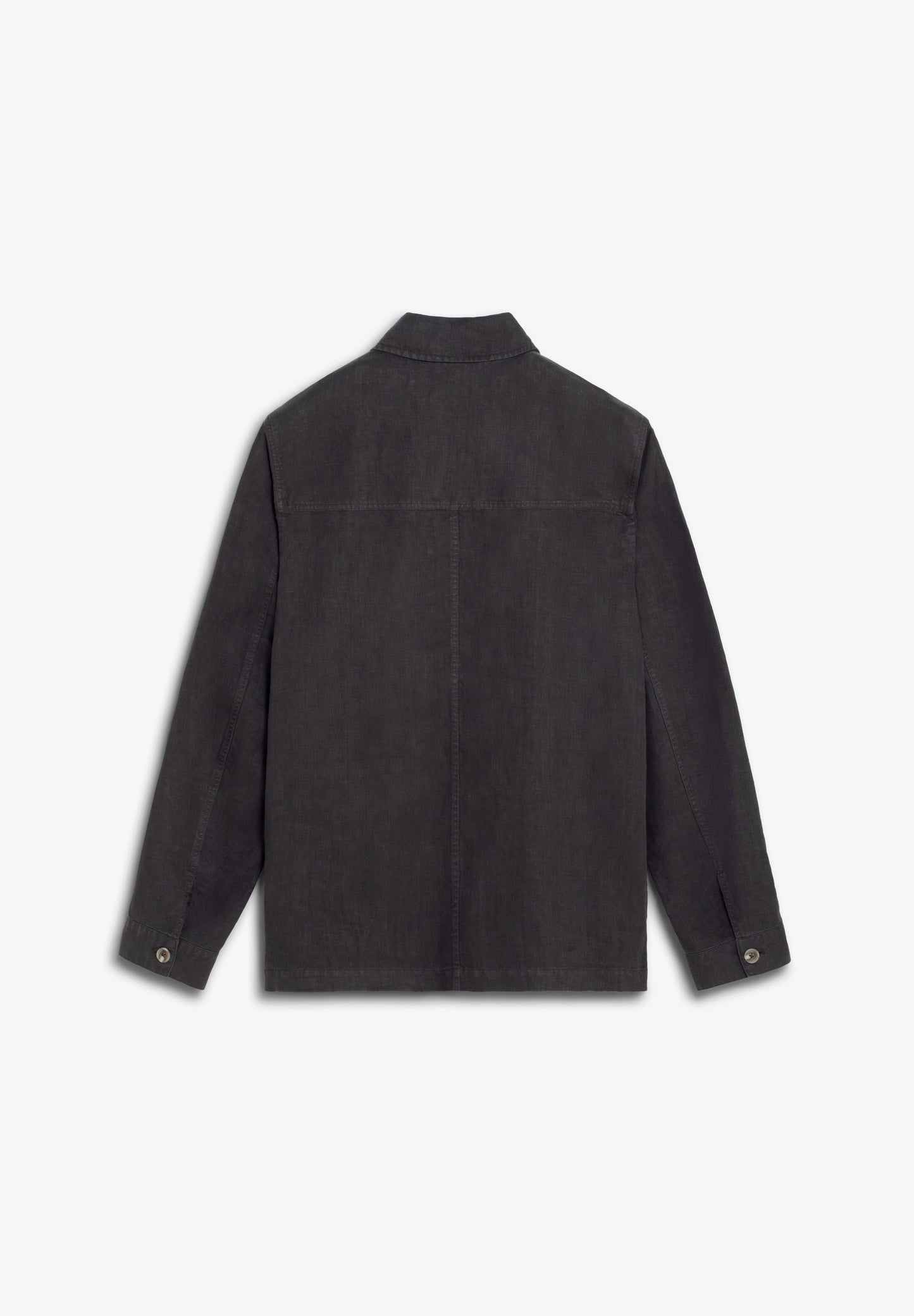 CAMISA COMPRIDA EM LINHO COM BOLSOS