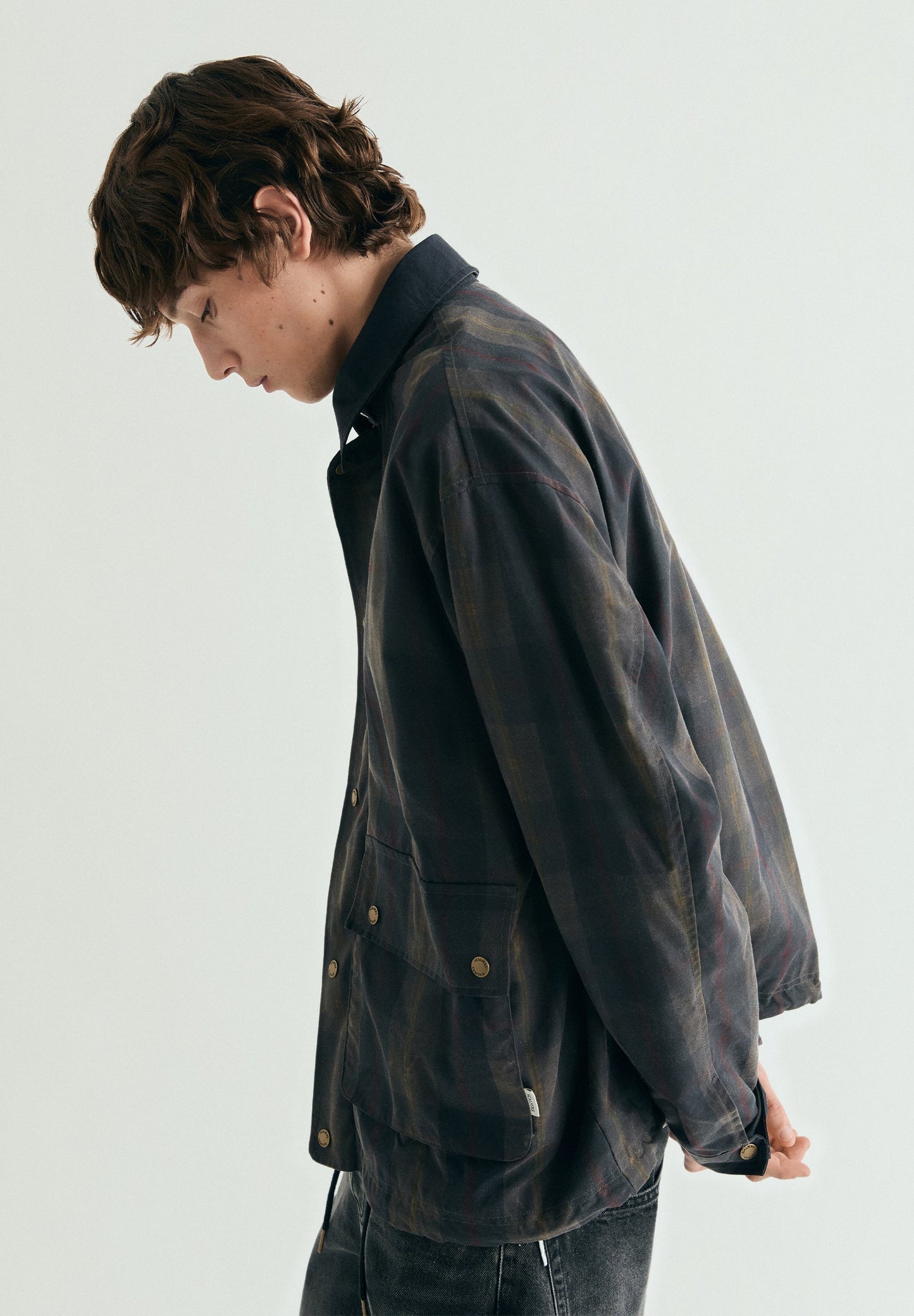 CARDIGAN ENCERADO XADREZ