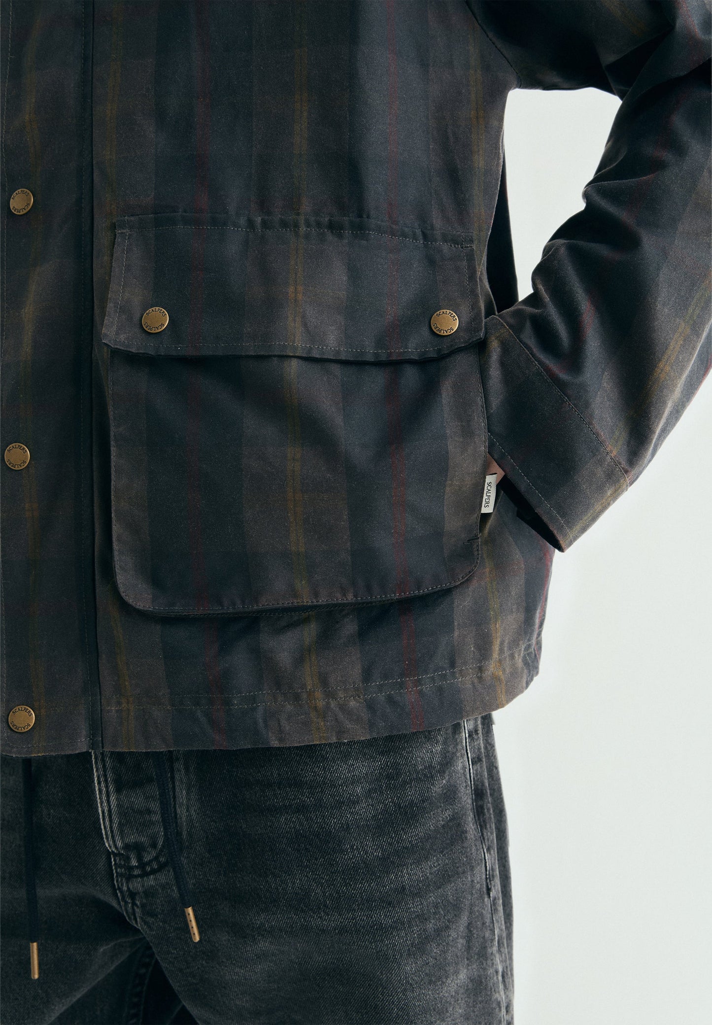 CARDIGAN ENCERADO XADREZ