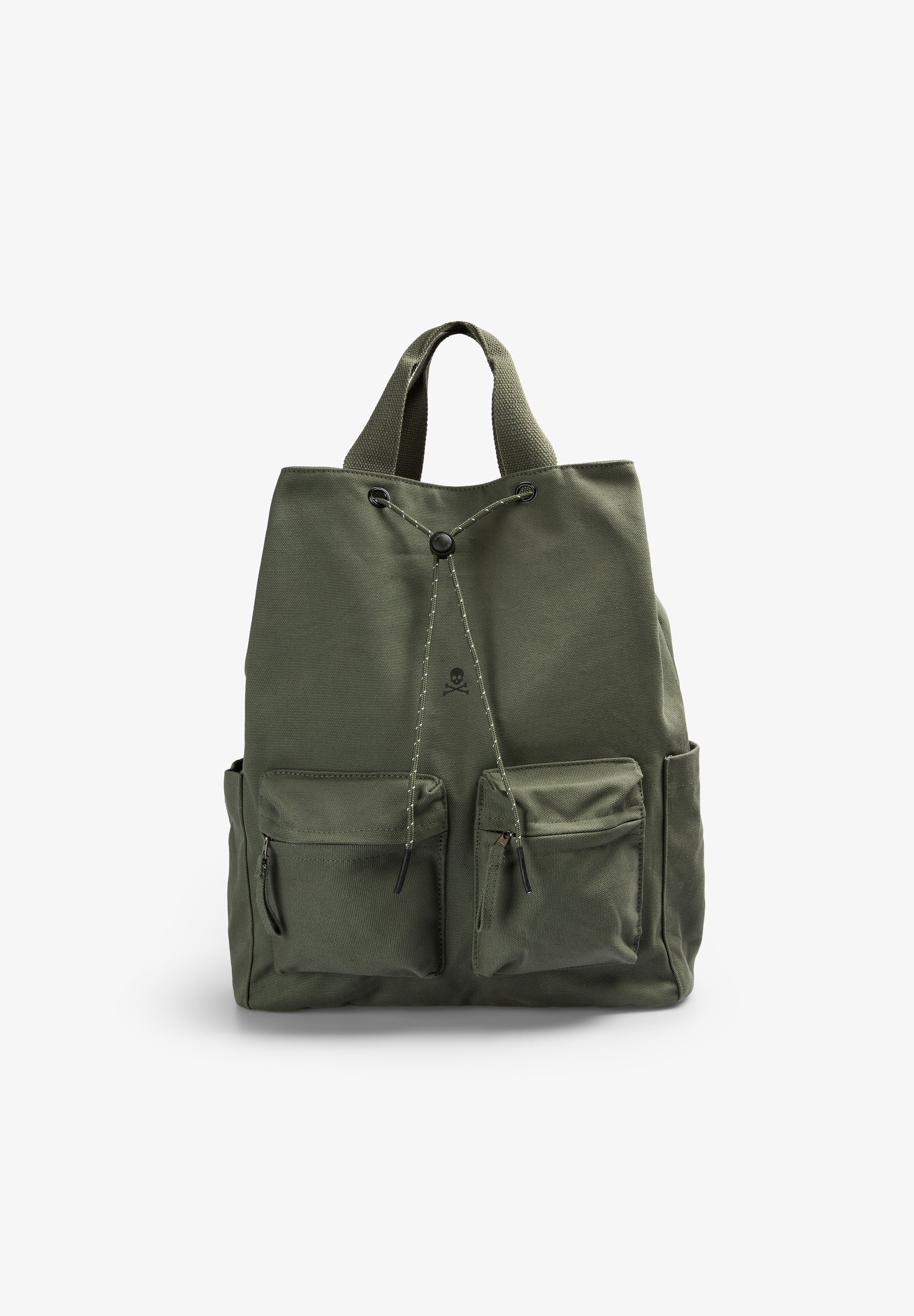 MOCHILA DE CANVAS COM CORDÃO AJUSTÁVEL