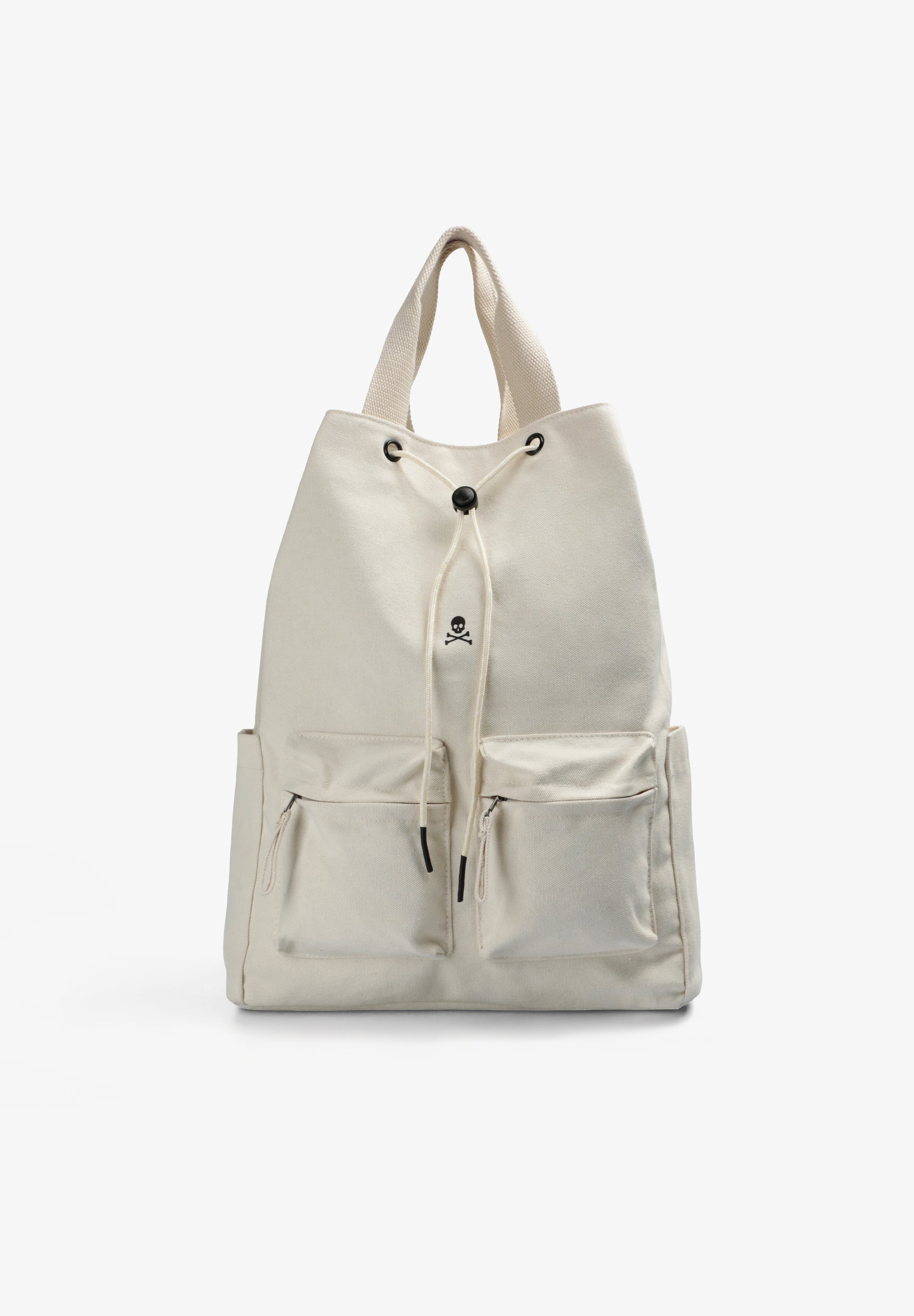 MOCHILA DE CANVAS COM CORDÃO AJUSTÁVEL