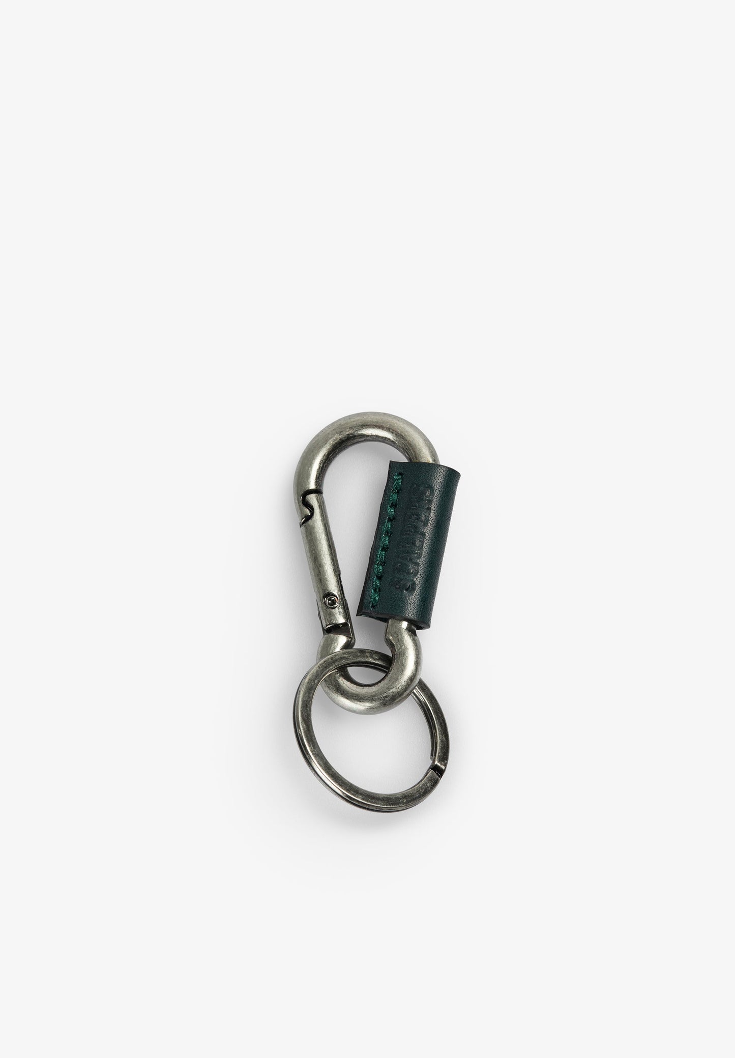 PORTA-CHAVES EM PELE COM MOSQUETÃO