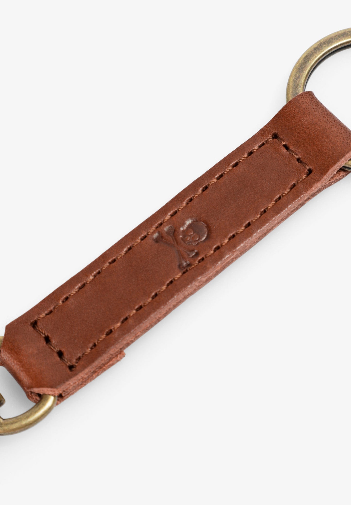 LLAVERO PIEL GRABADO CALAVERA - Scalpers