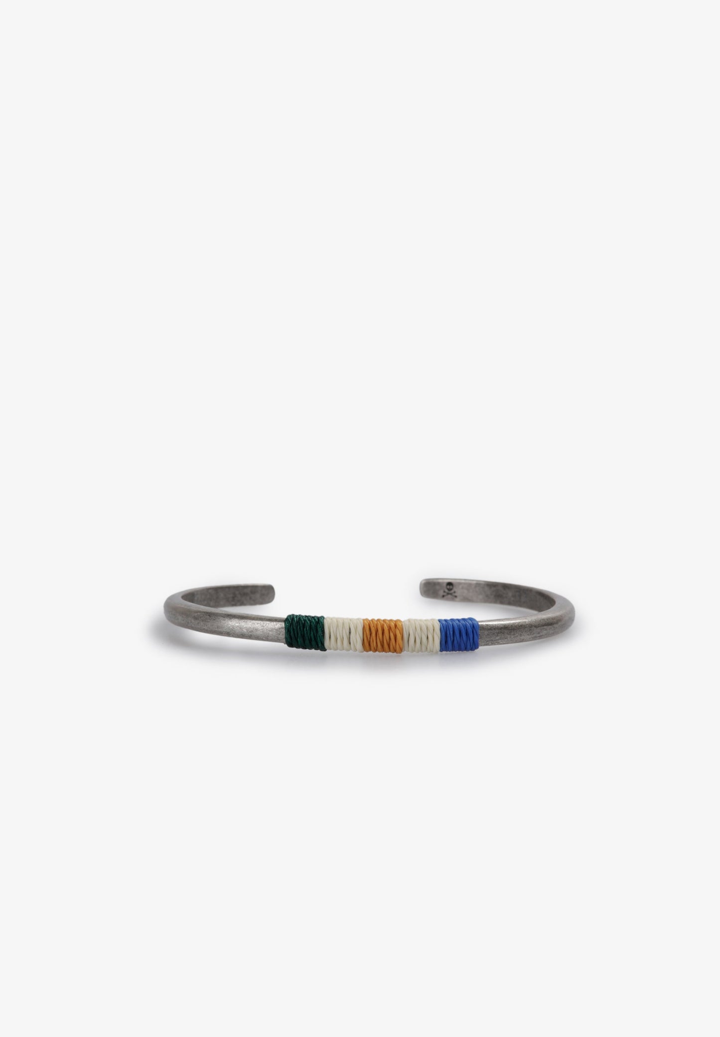 BRACELETE METÁLICA COM PORMENOR DE CORDÃO