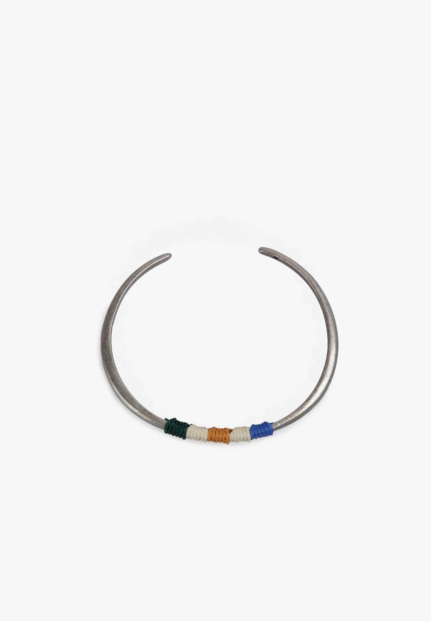 BRACELETE METÁLICA COM PORMENOR DE CORDÃO