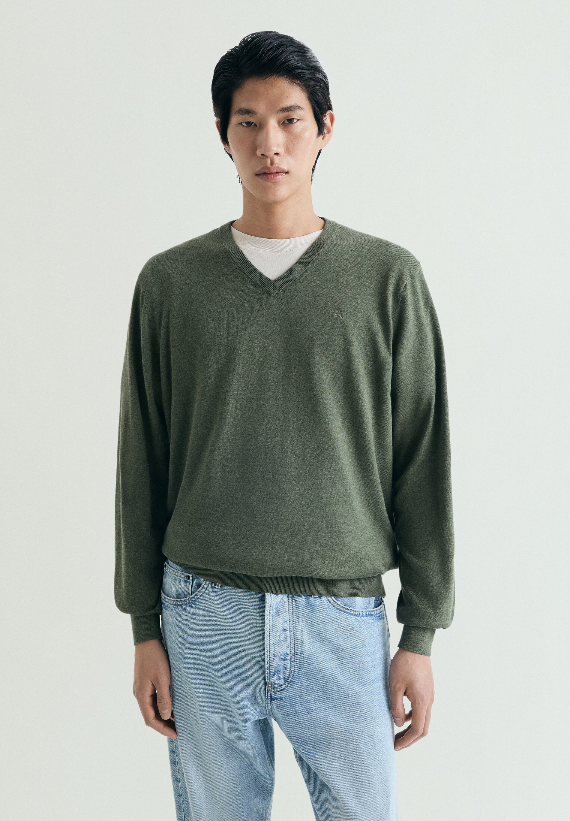 SWEATER SUPIMA BORDADA NO TOM