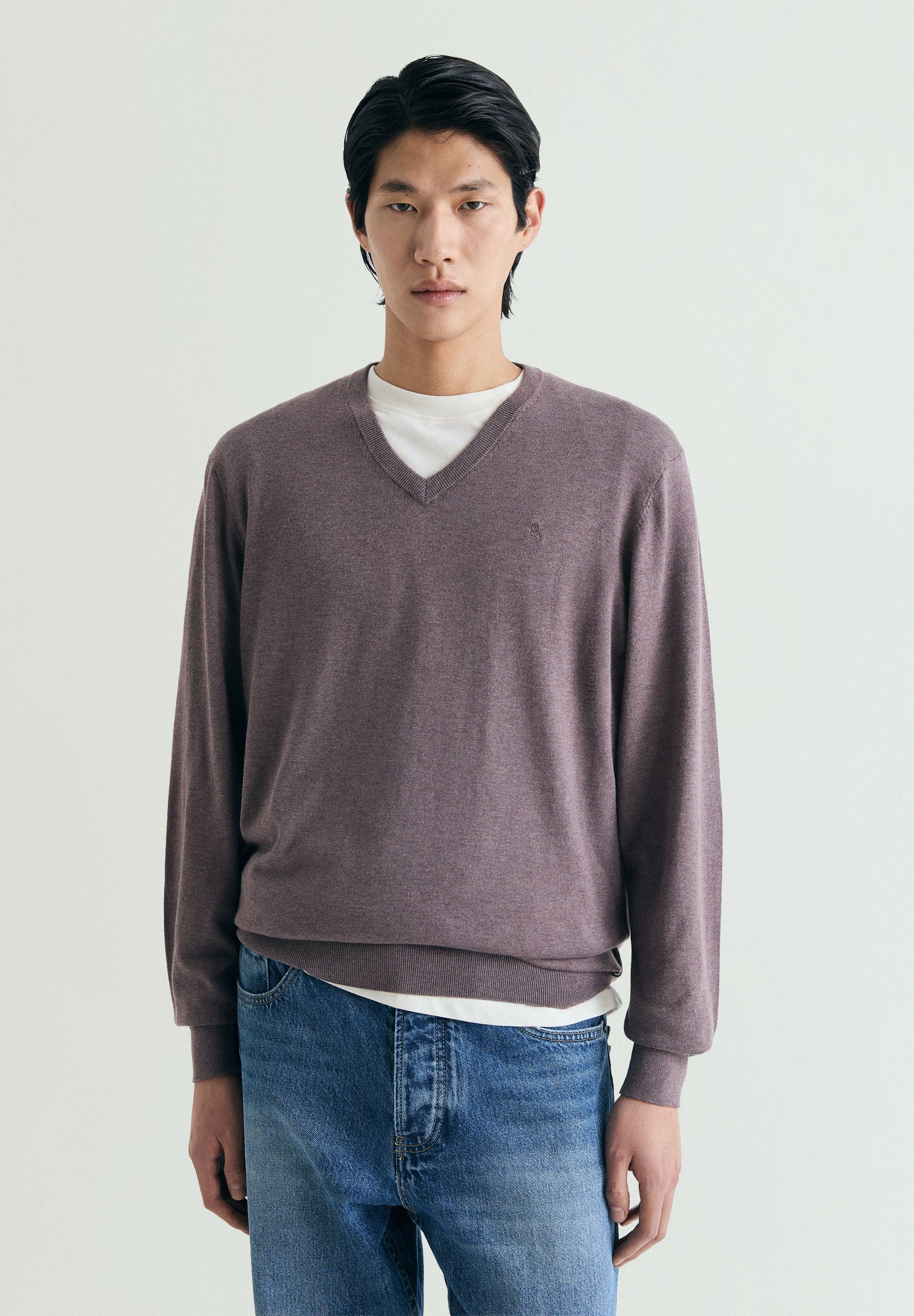 SWEATER SUPIMA BORDADA NO TOM