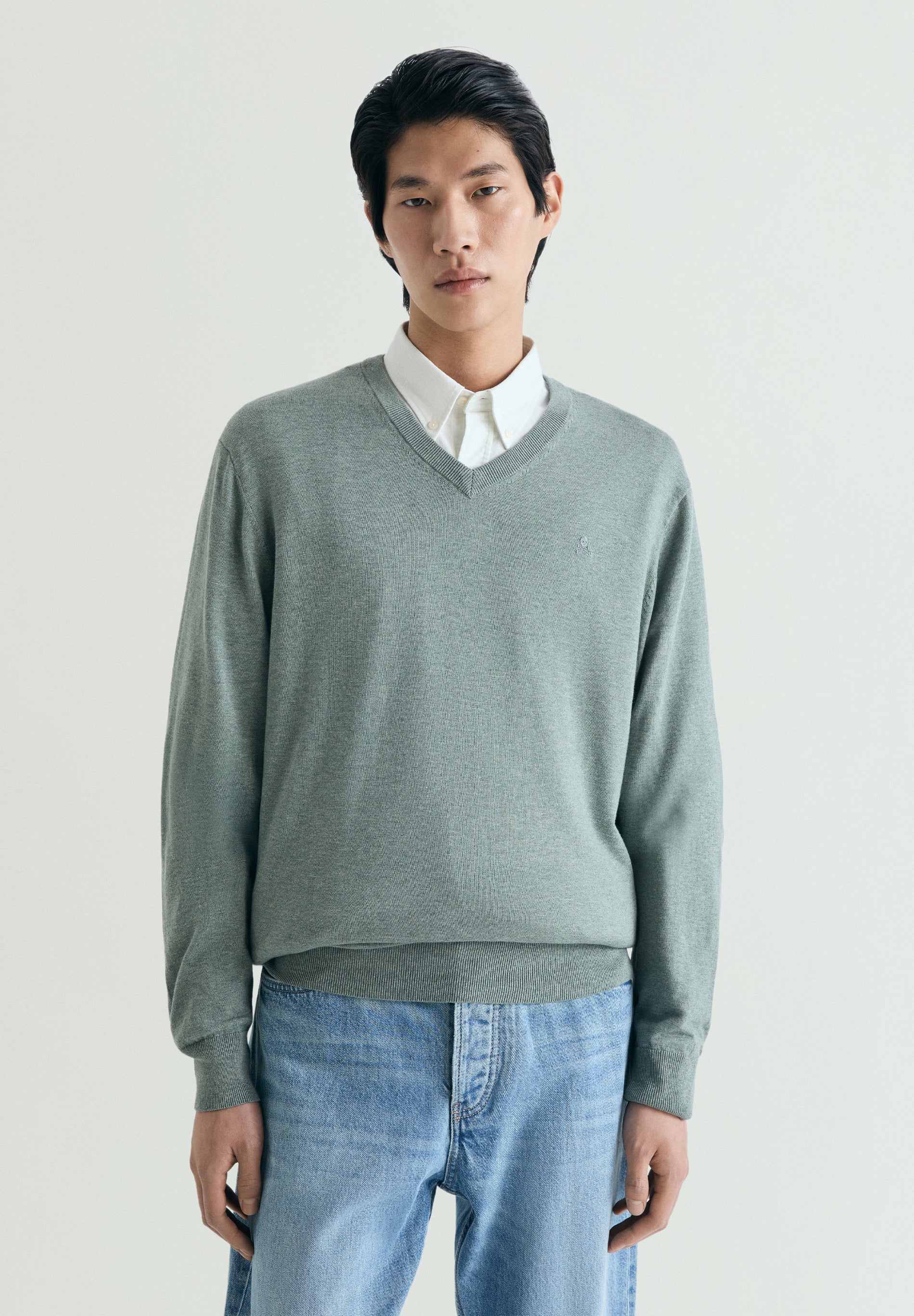 SWEATER SUPIMA BORDADA NO TOM