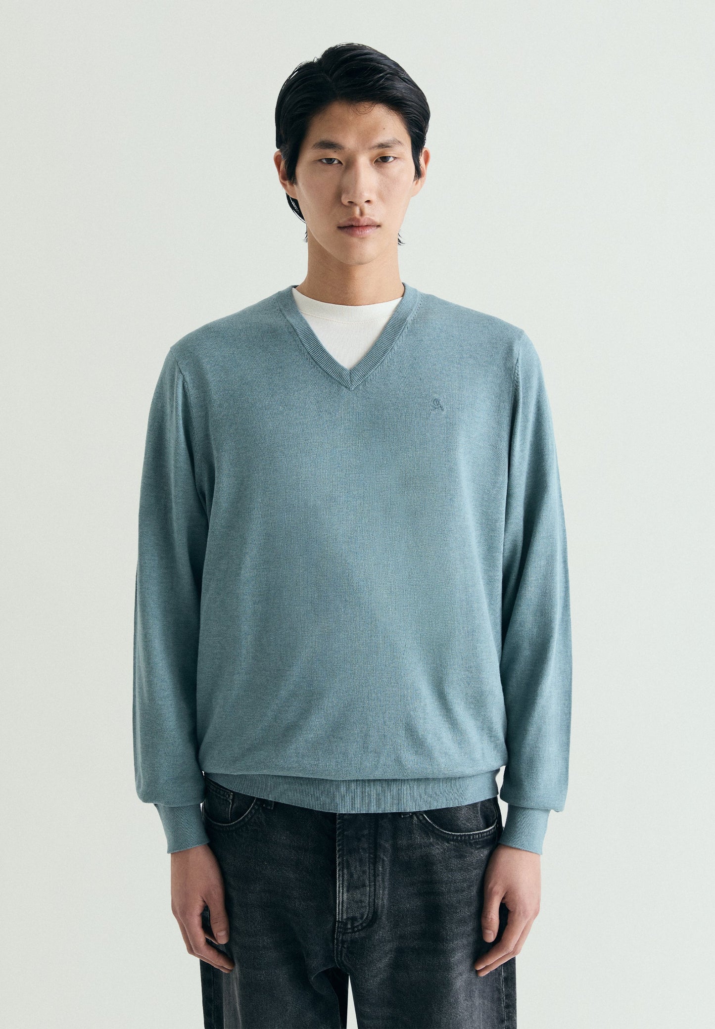SWEATER SUPIMA BORDADA NO TOM