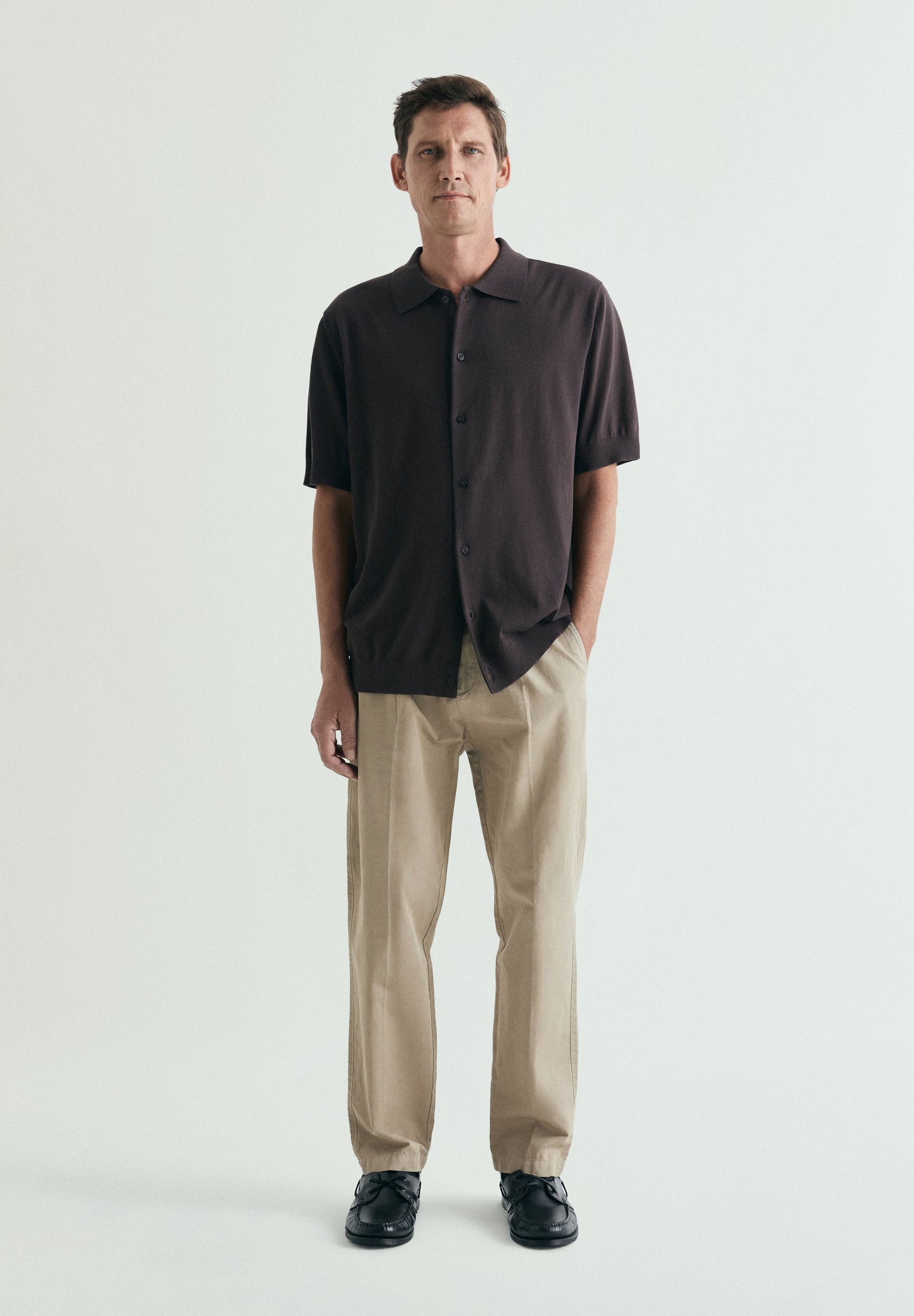 CAMISA POLO EM TRICOT COM BOTÕES