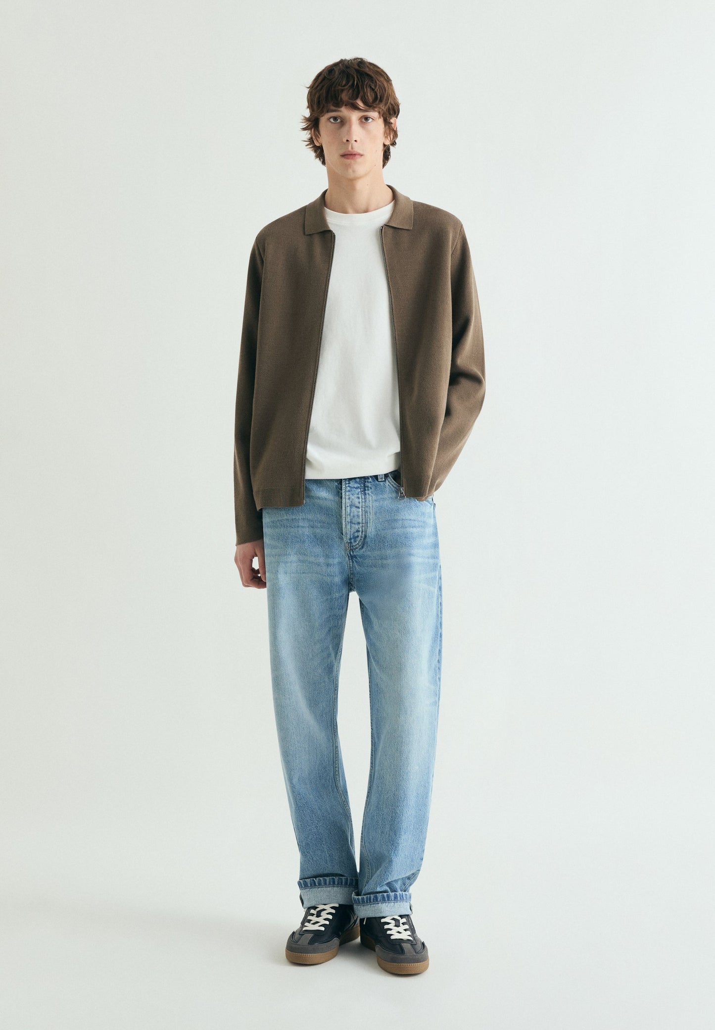 CARDIGAN DE LÃ COM FECHO DE CORRER