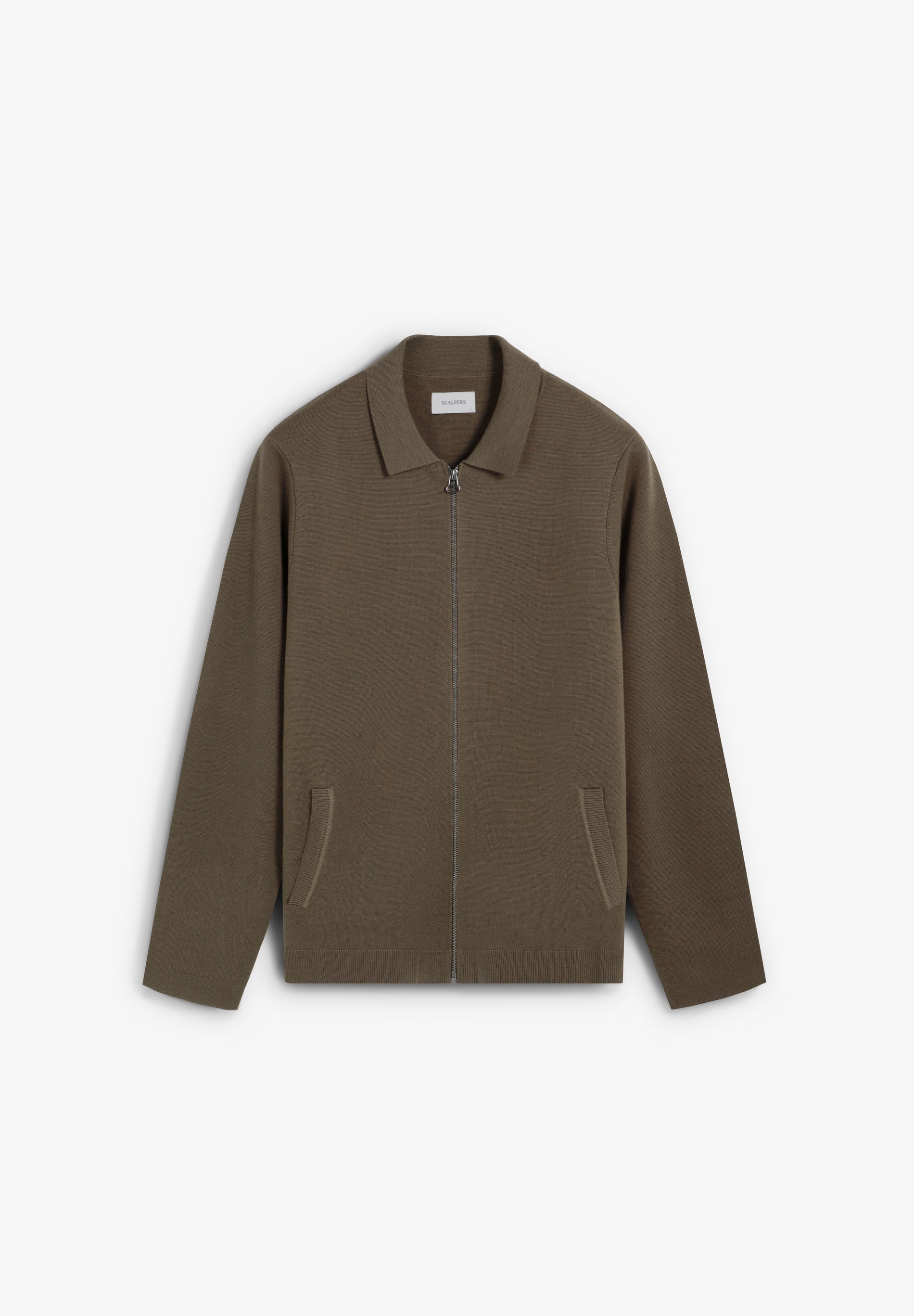 CARDIGAN DE LÃ COM FECHO DE CORRER