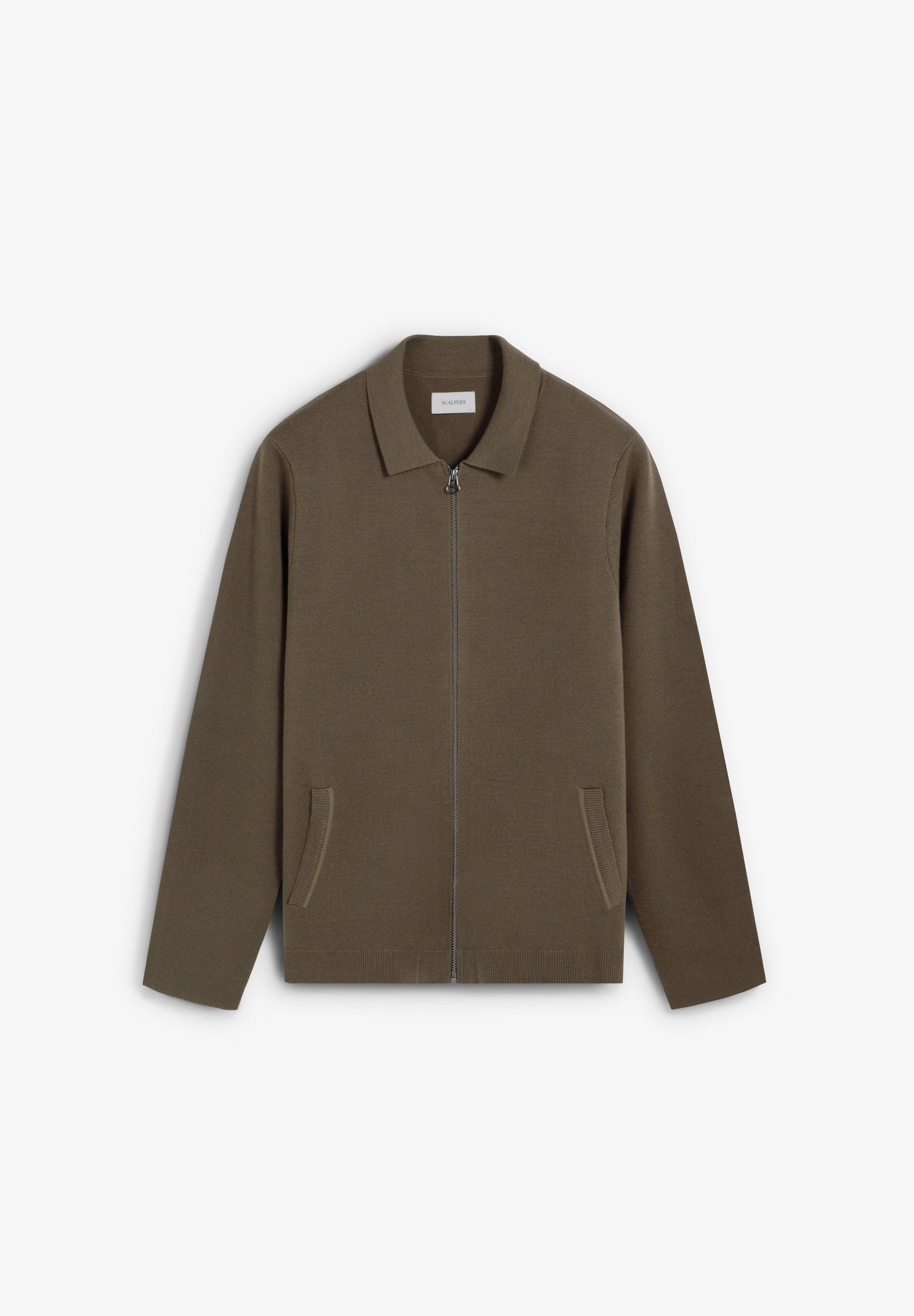 CARDIGAN DE LÃ COM FECHO DE CORRER