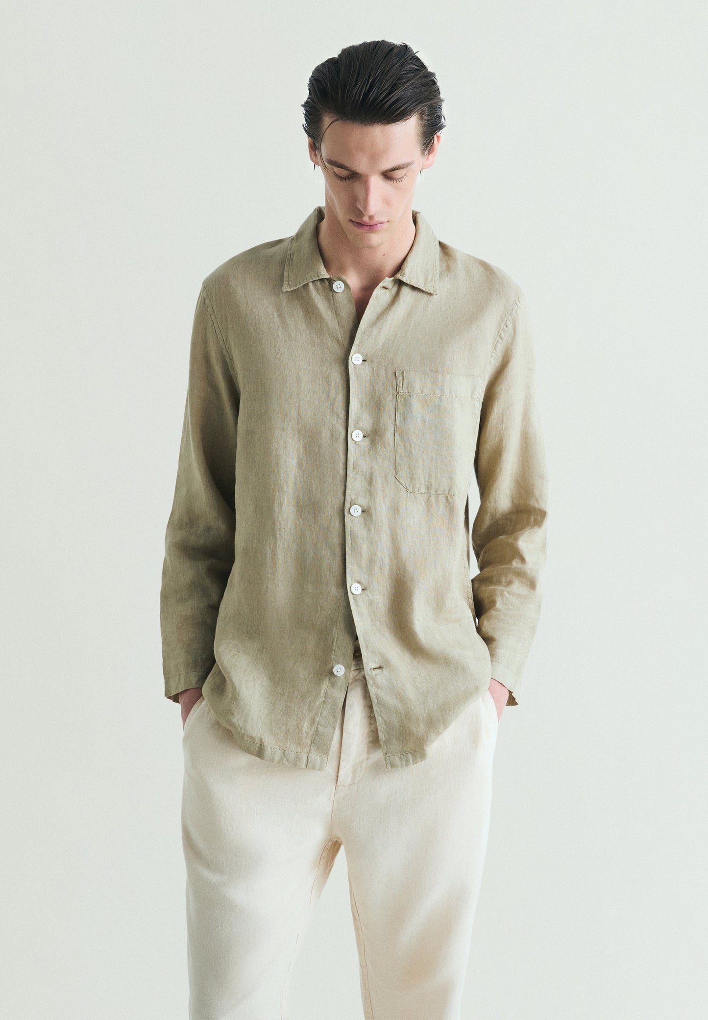 CAMISA DE LINHO LOOSE FIT