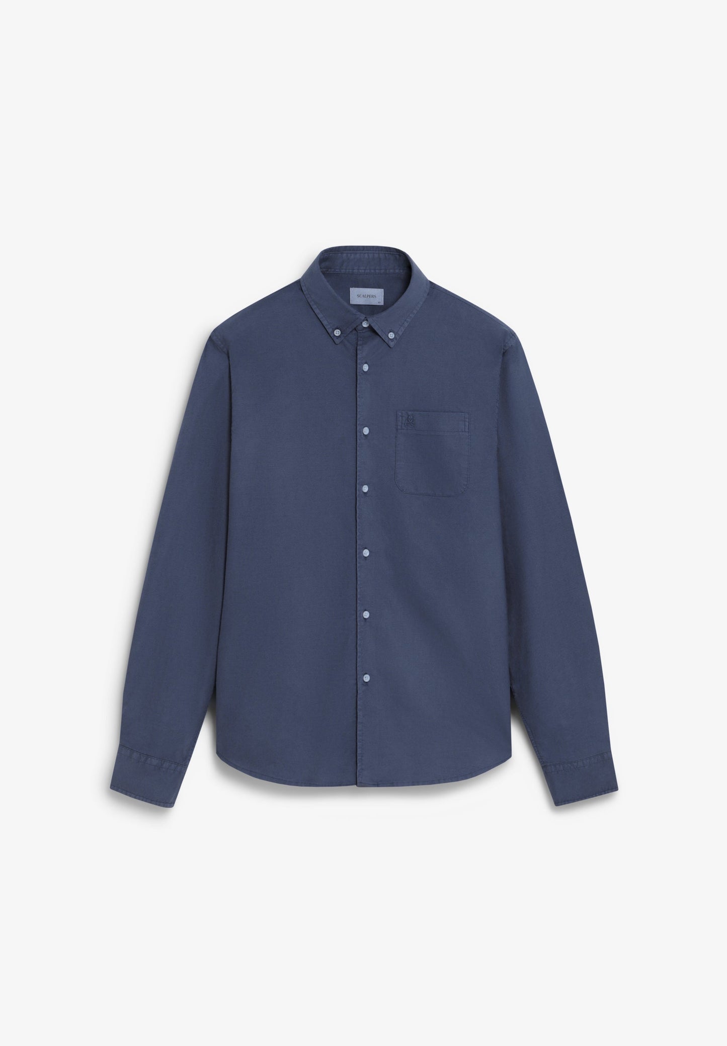 CAMISA OXFORD COM BORDADO NO TOM