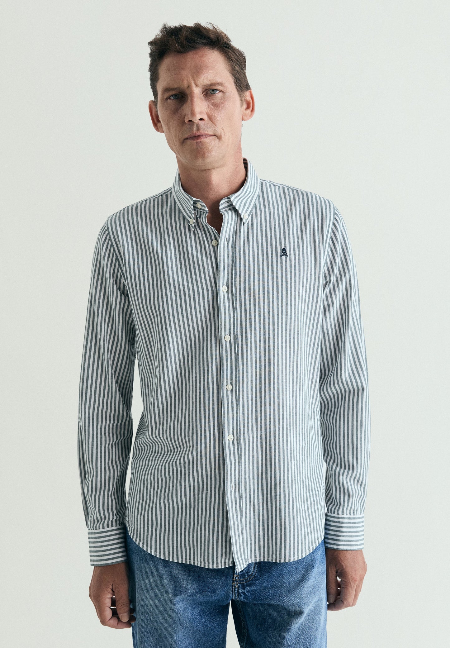 CAMISA OXFORD ALGODÃO E LINHO