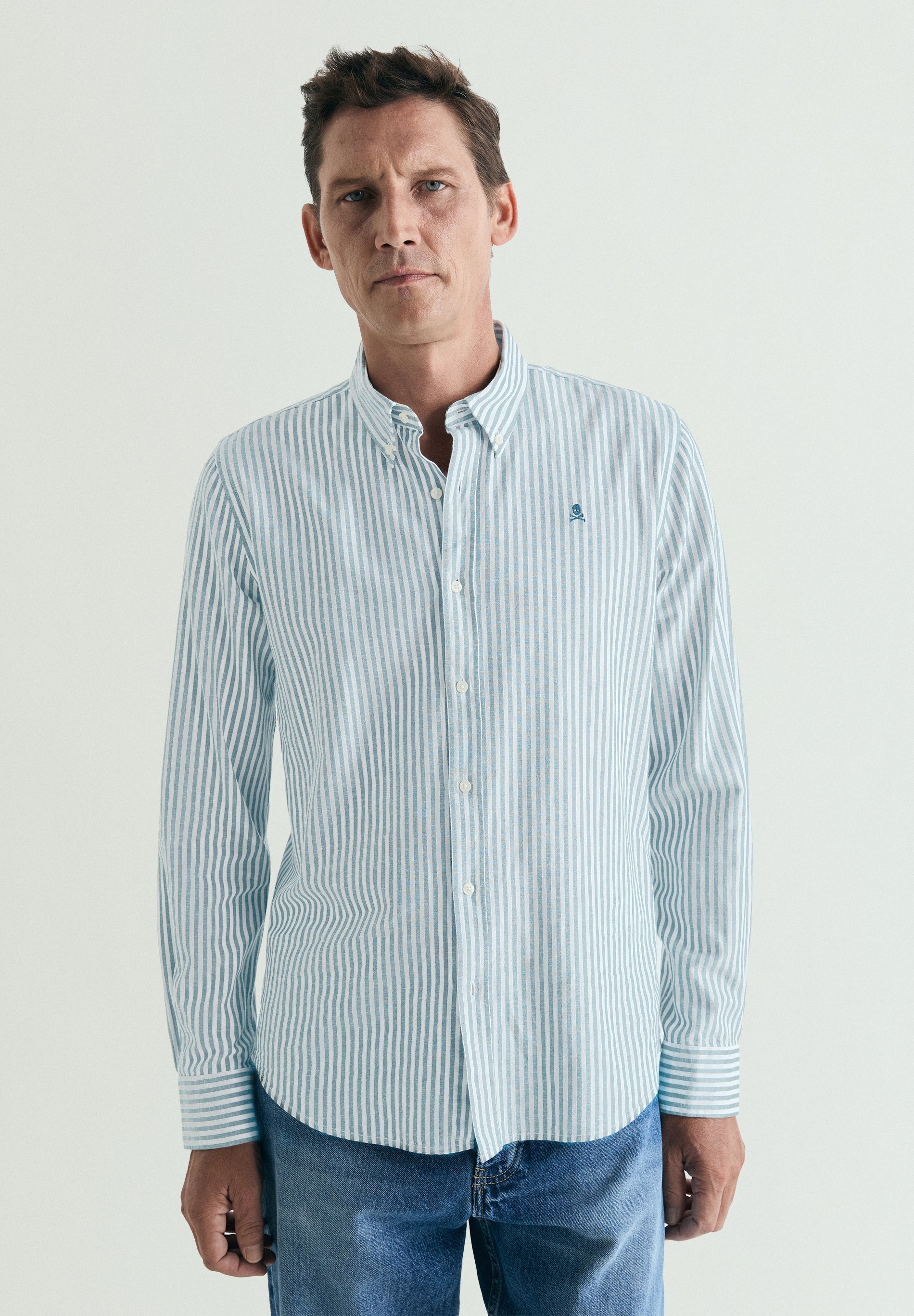 CAMISA OXFORD ALGODÃO E LINHO