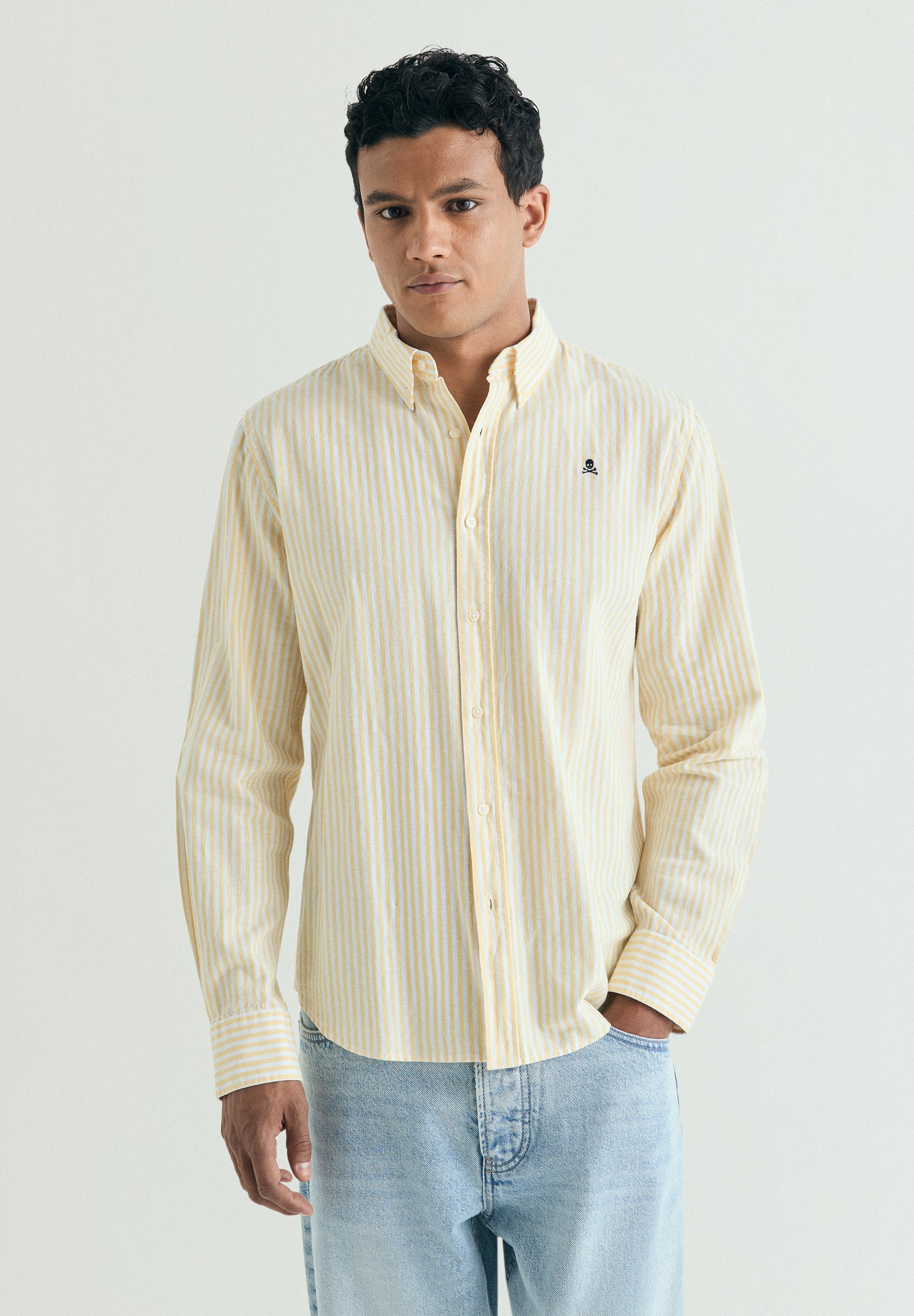 CAMISA OXFORD ALGODÃO E LINHO