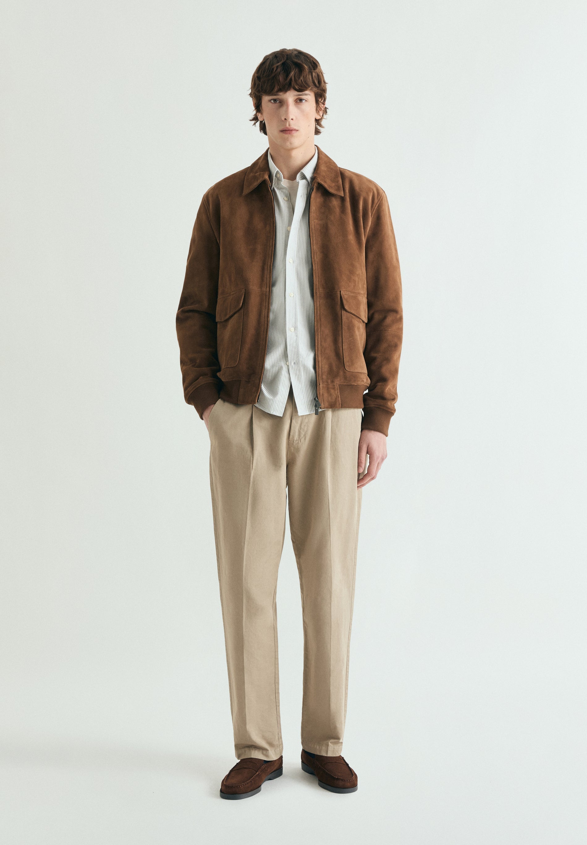 CAMISA OXFORD PADRÃO ÀS RISCAS