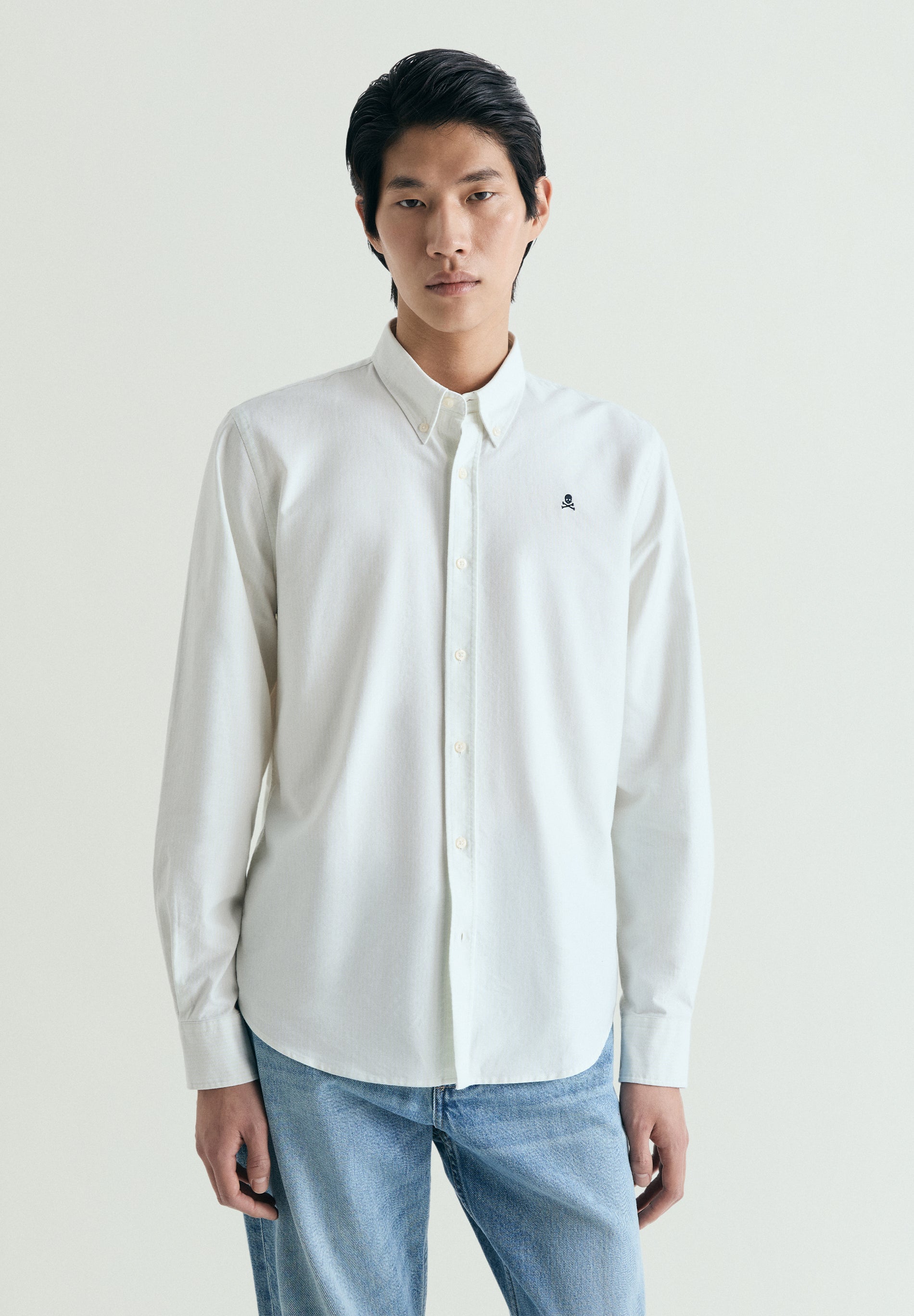 CAMISA OXFORD PADRÃO ÀS RISCAS