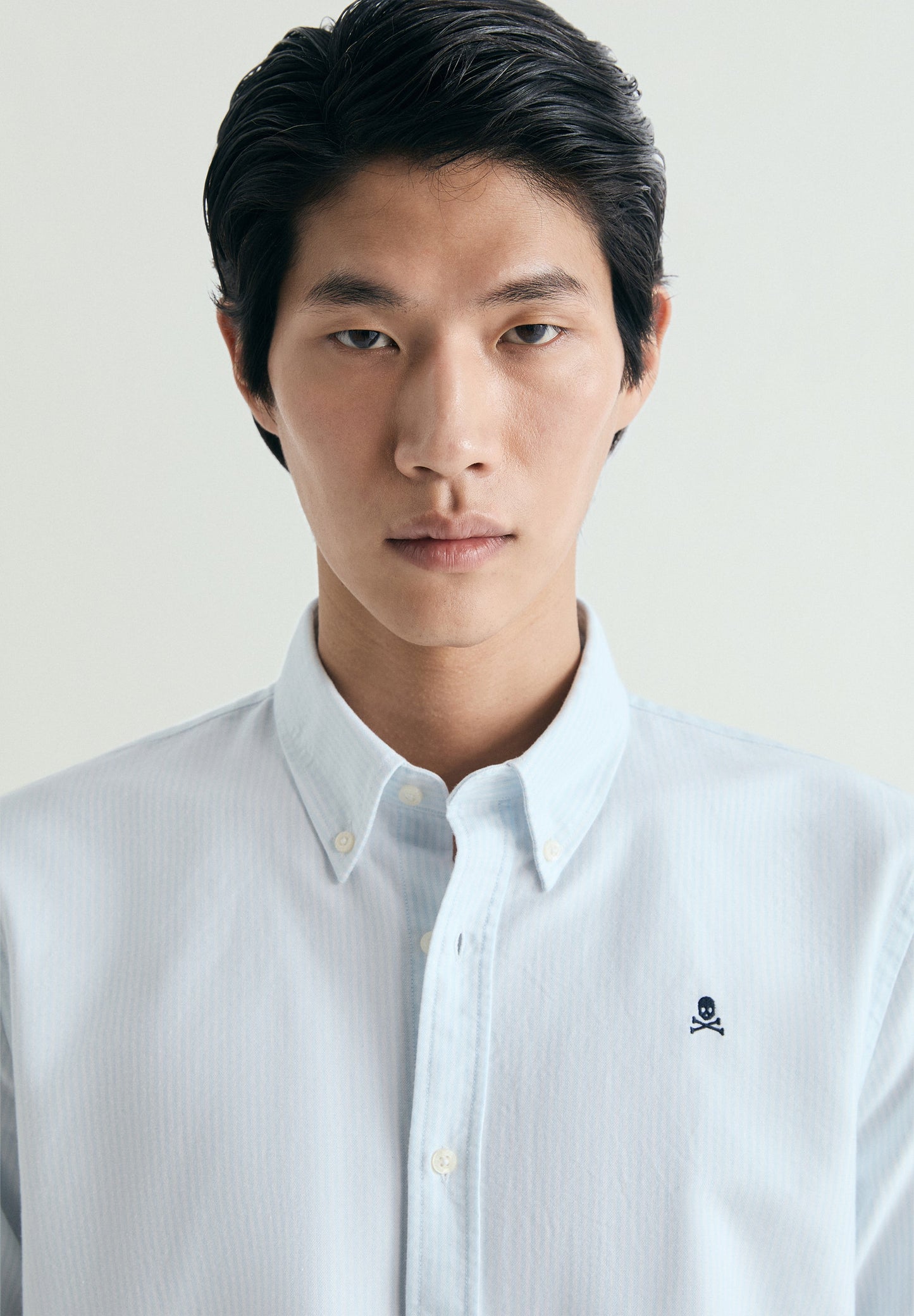 CAMISA OXFORD PADRÃO ÀS RISCAS