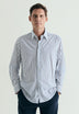 CAMISA ÀS RISCAS ALGODÃO REGULAR FIT