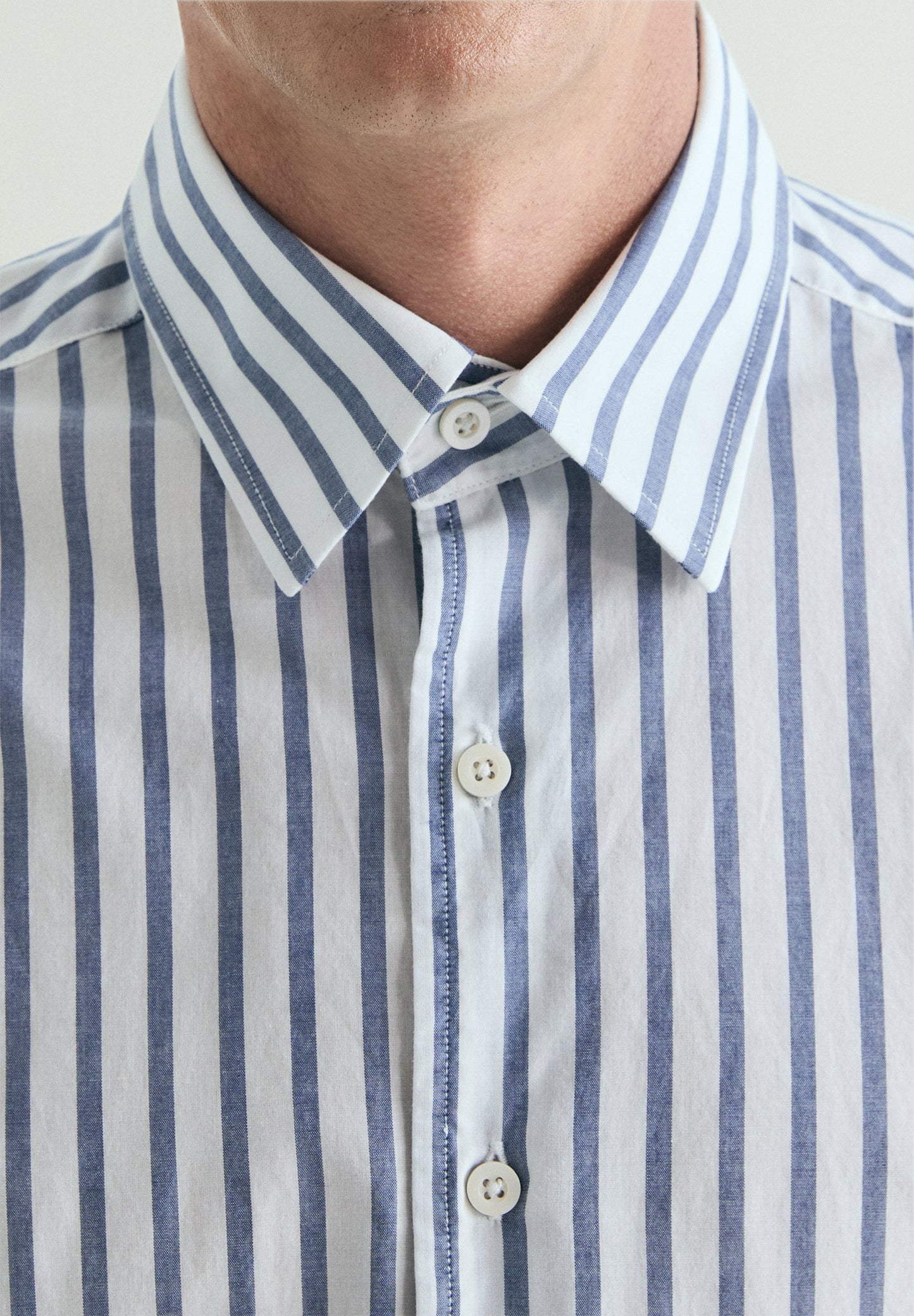 CAMISA ÀS RISCAS ALGODÃO REGULAR FIT