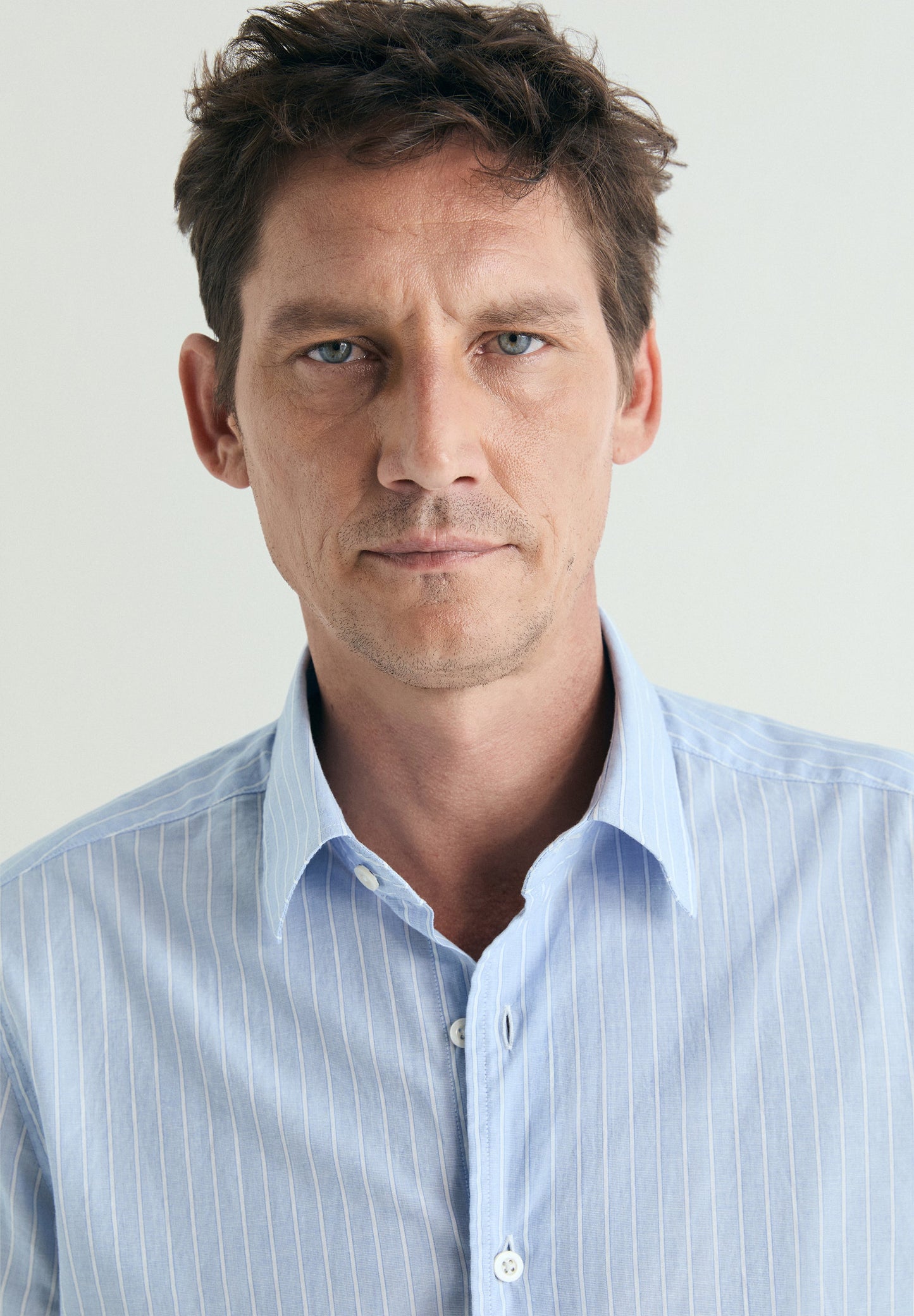 CAMISA ÀS RISCAS ALGODÃO REGULAR FIT