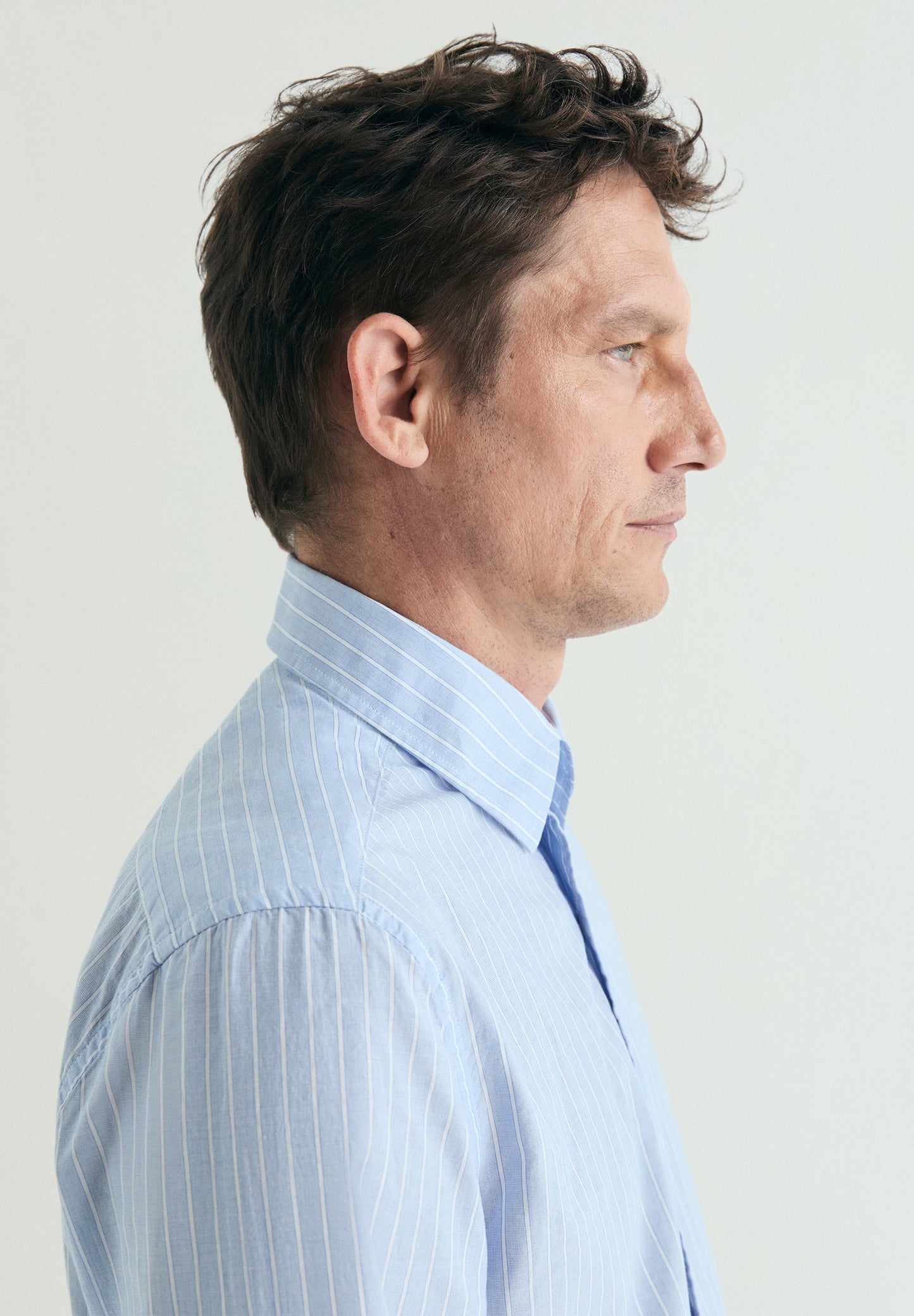 CAMISA ÀS RISCAS ALGODÃO REGULAR FIT